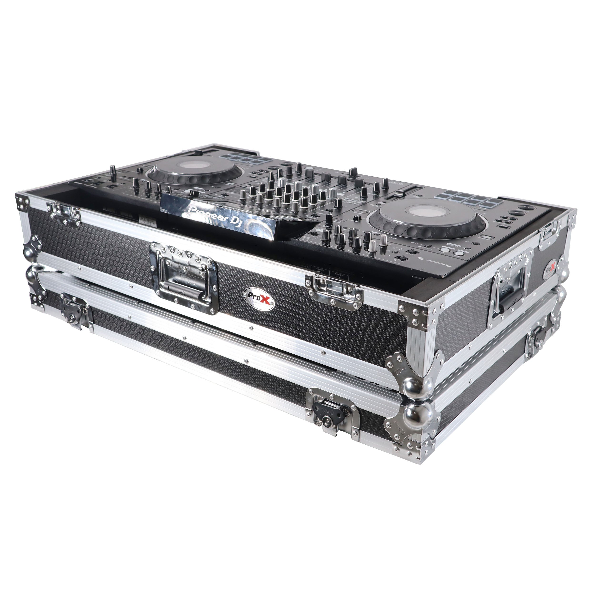 ProX ATA Flight Case For Pioneer XDJ-XZ DJ Controller with 1U Rack Space and Wheels