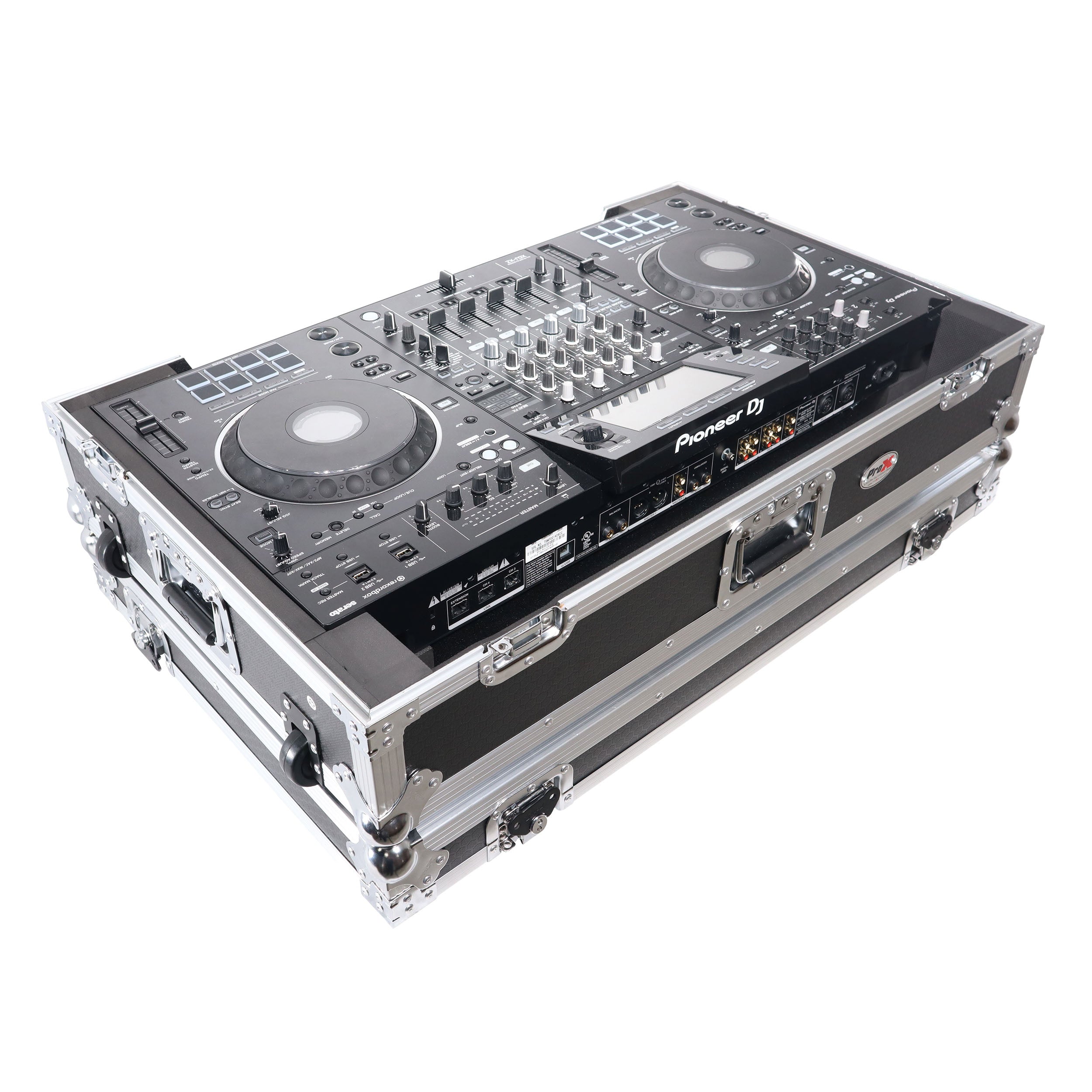 ProX ATA Flight Case For Pioneer XDJ-XZ DJ Controller with 1U Rack Space and Wheels
