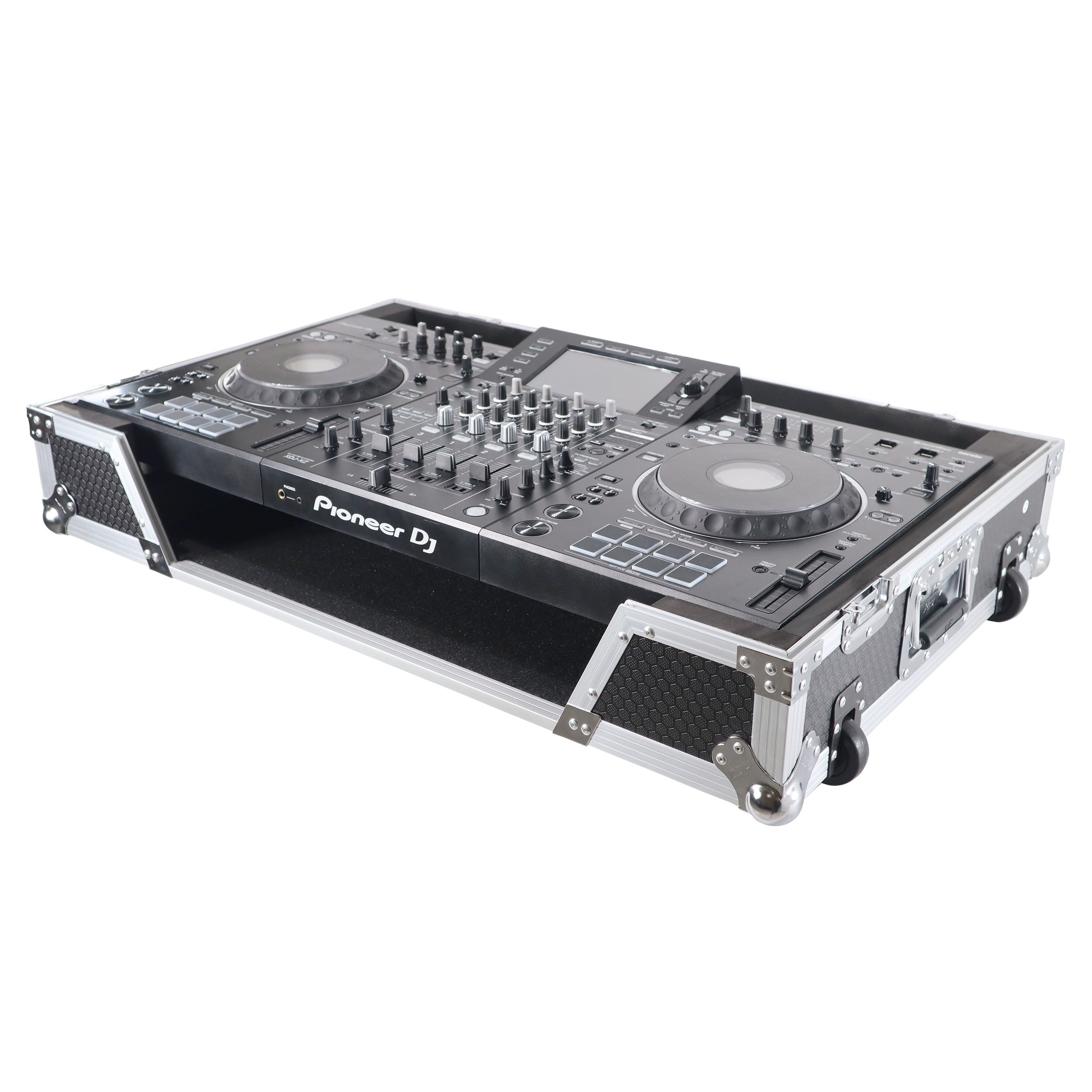 ProX ATA Flight Case For Pioneer XDJ-XZ DJ Controller with 1U Rack Space and Wheels