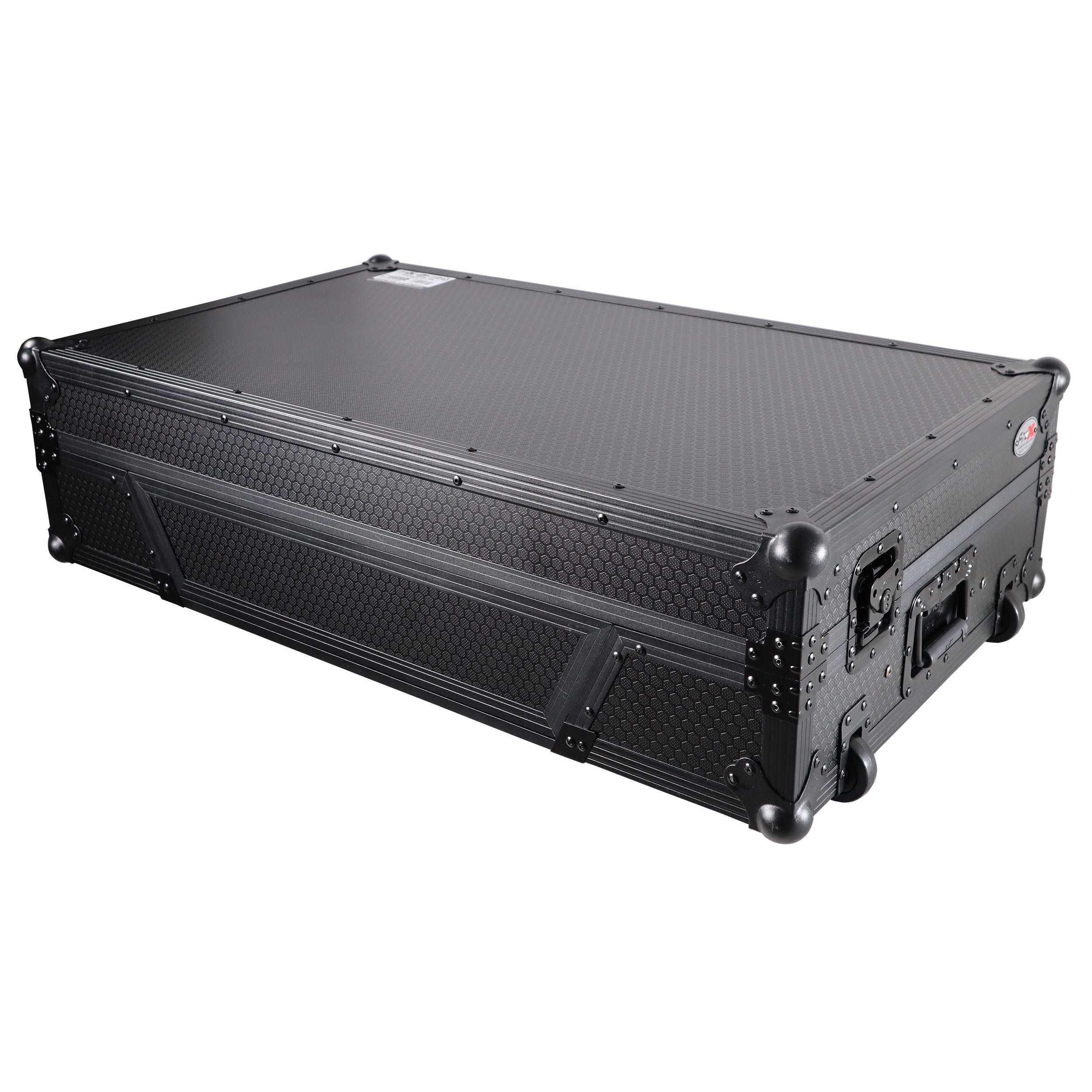 ProX ATA Flight Case For Pioneer XDJ-XZ DJ Controller with Laptop Shelf 1U Rack Space and Wheels - Black