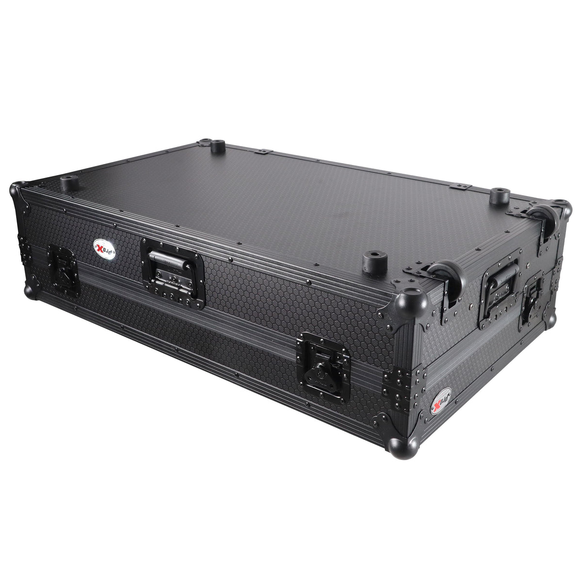 ProX ATA Flight Case For Pioneer XDJ-XZ DJ Controller with Laptop Shelf 1U Rack Space and Wheels - Black.