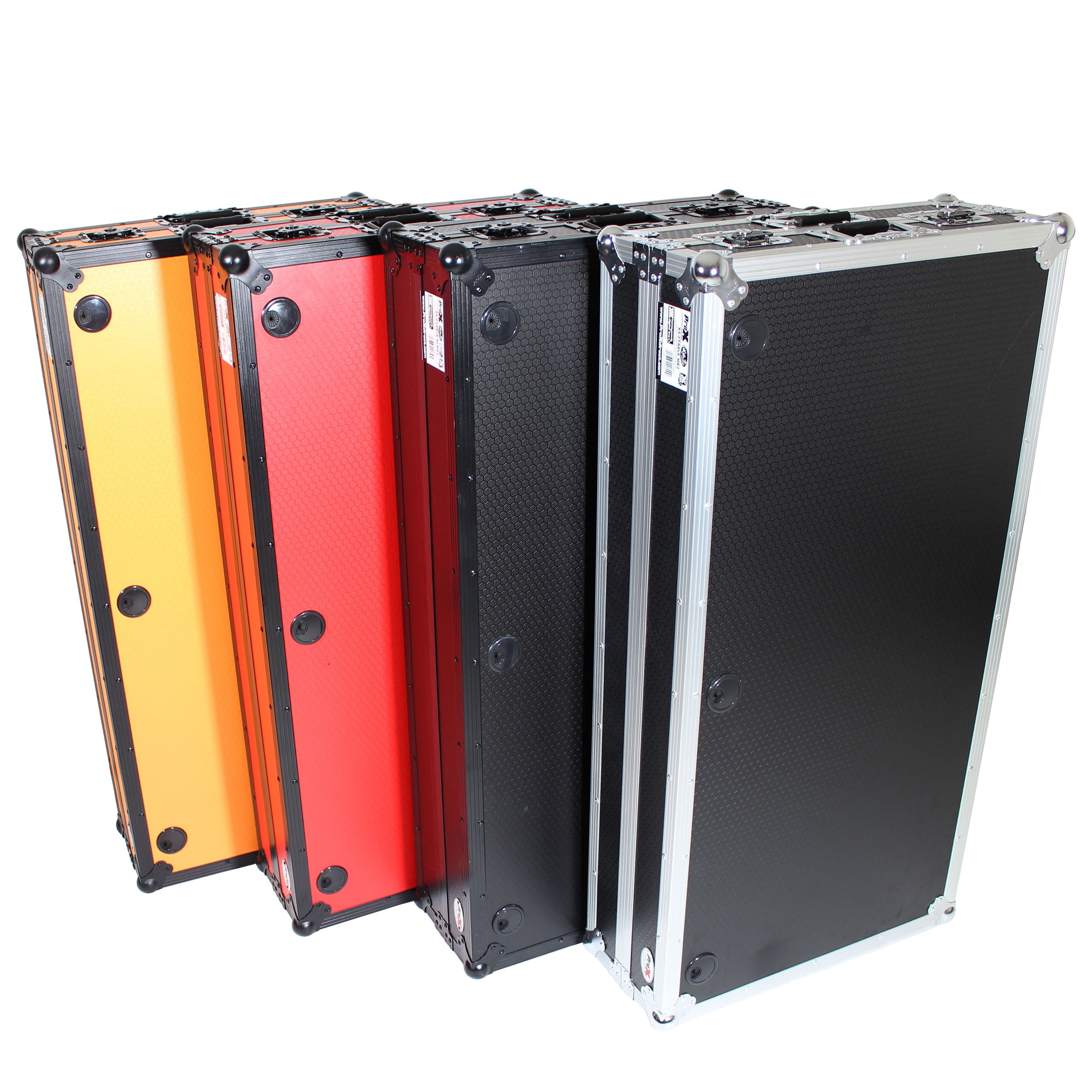 ProX Z-Table Folding DJ Table Mobile Workstation Flight Case Style with Handles and Wheels