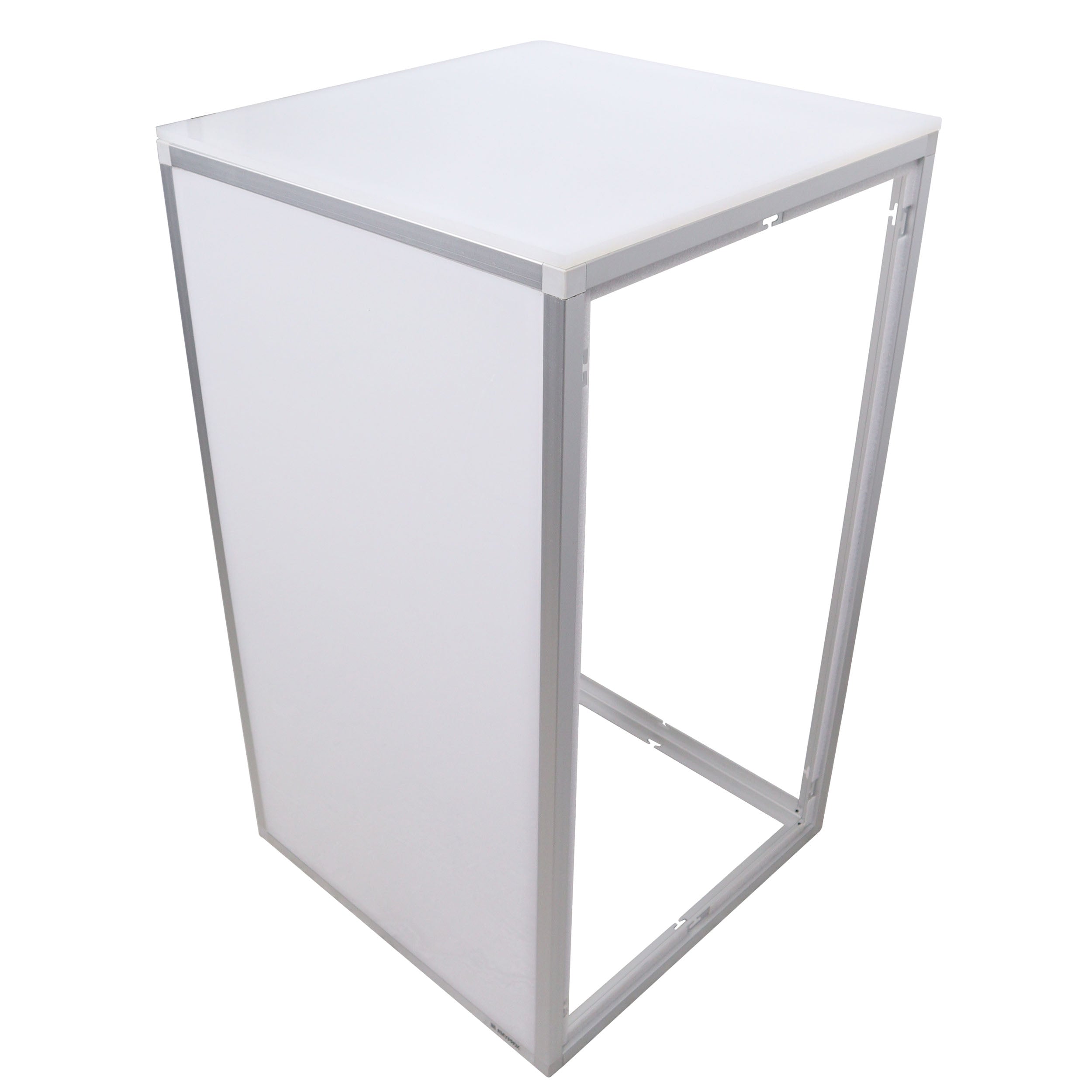 ProX Lumo Stage Acrylic Stage 2'x2'x42" Platform Cube Light Box Section for Disco Style Dance Floor