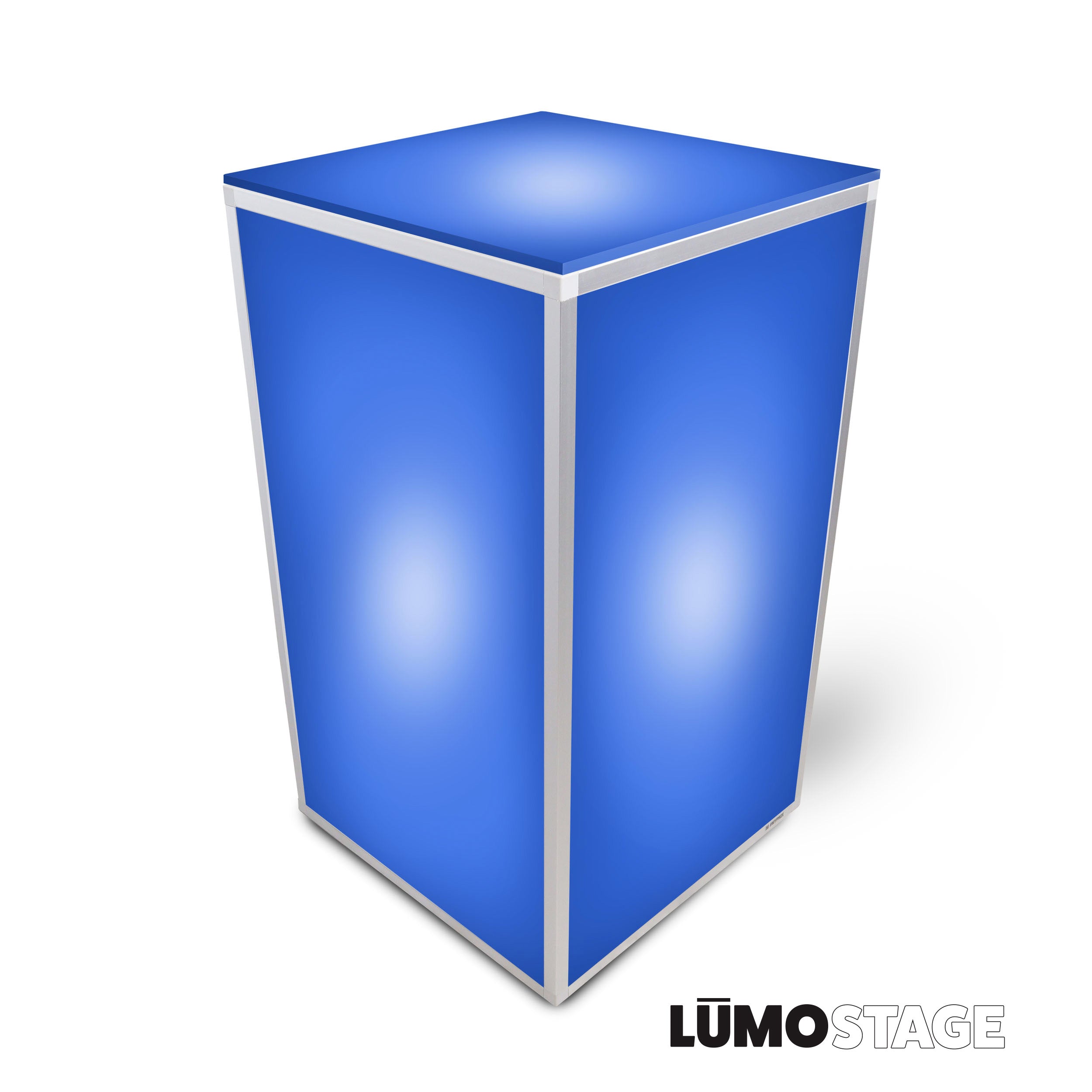 ProX Lumo Stage Acrylic Stage 2'x2'x42" Platform Cube Light Box Section for Disco Style Dance Floor