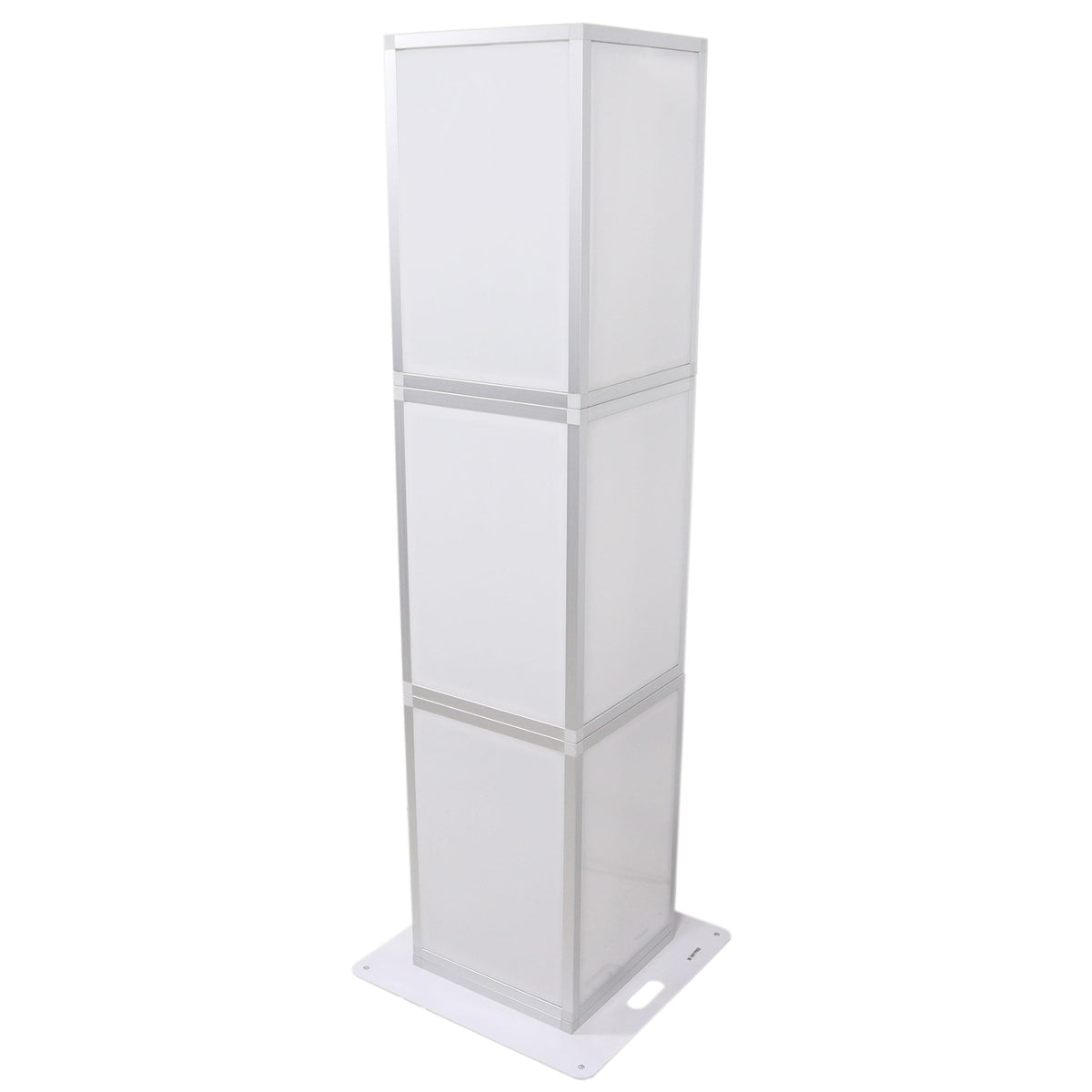 ProX Lumo Stage Acrylic Pillar 6' Column Cube Section Display Pedestal and Base for LED DJ Stage Lighting Dance Floor.