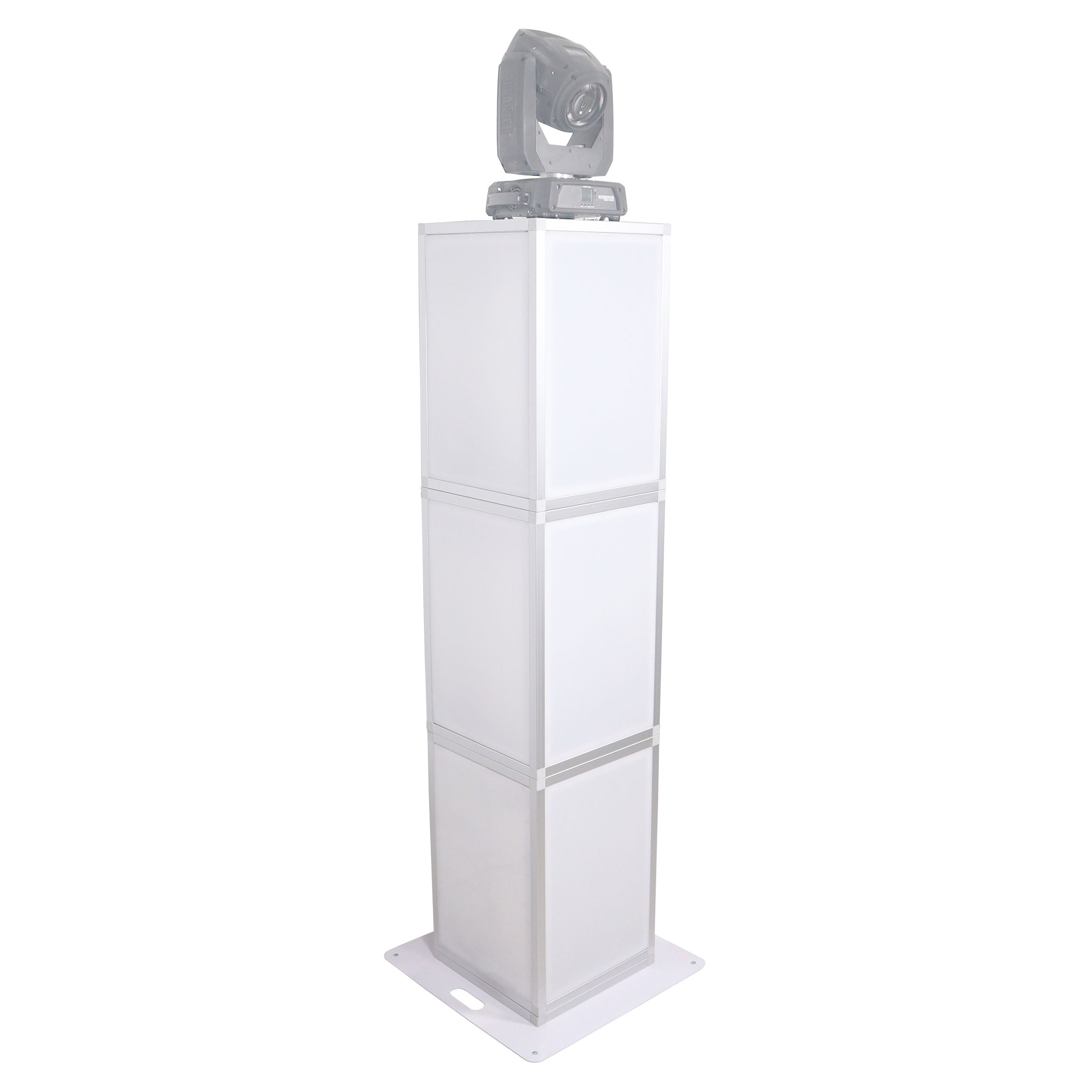 ProX Lumo Stage Acrylic Pillar 6' Column Cube Section Display Pedestal and Base for LED DJ Stage Lighting Dance Floor