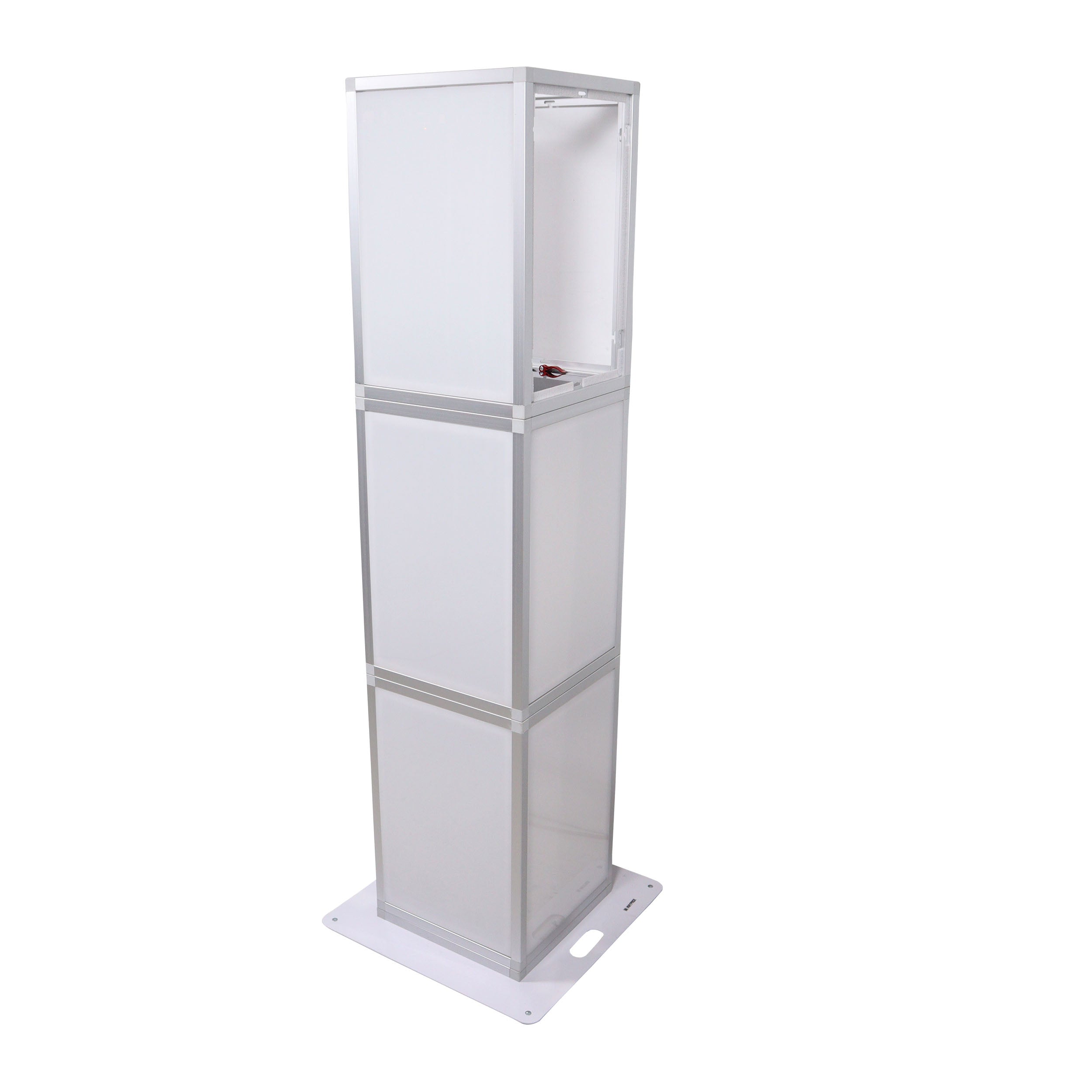 ProX Lumo Stage Acrylic Pillar 6' Column Cube Section Display Pedestal and Base for LED DJ Stage Lighting Dance Floor