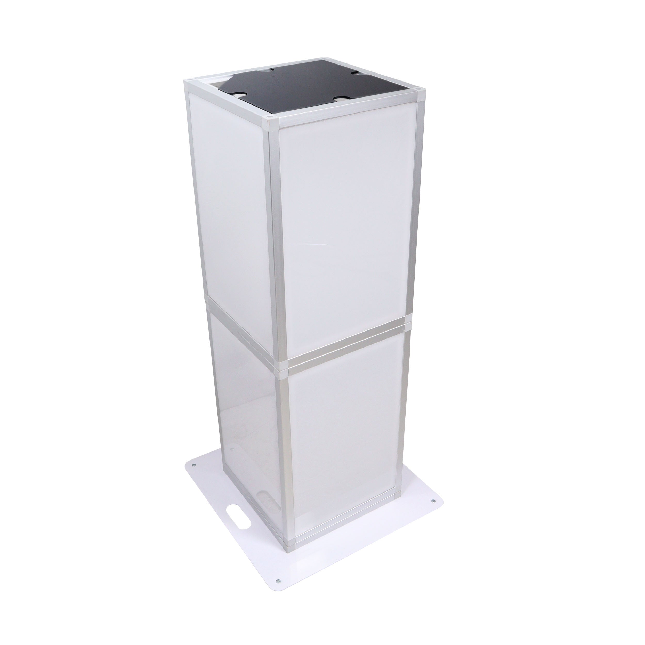 ProX Lumo Stage Acrylic Pillar 6' Column Cube Section Display Pedestal and Base for LED DJ Stage Lighting Dance Floor