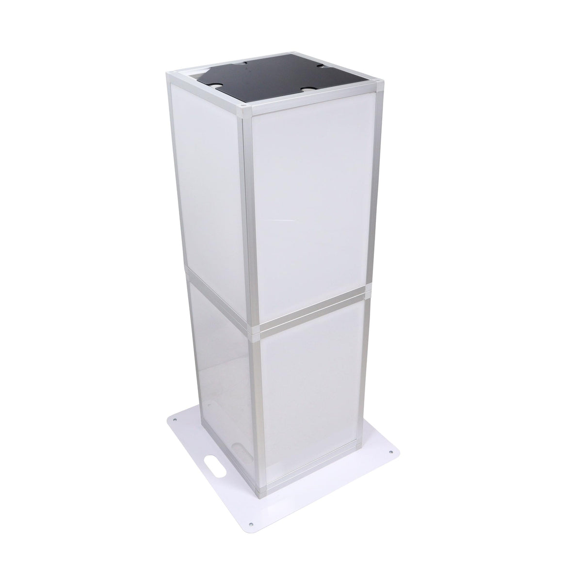 ProX Lumo Stage Acrylic Pillar 6' Column Cube Section Display Pedestal and Base for LED DJ Stage Lighting Dance Floor.