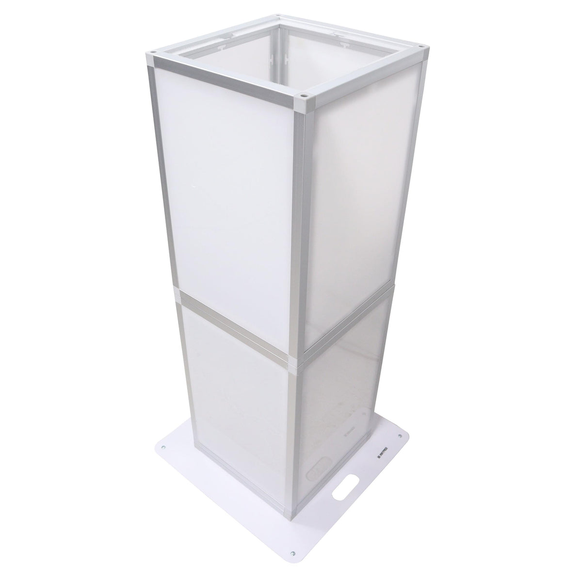 ProX Lumo Stage Acrylic Pillar 6' Column Cube Section Display Pedestal and Base for LED DJ Stage Lighting Dance Floor.