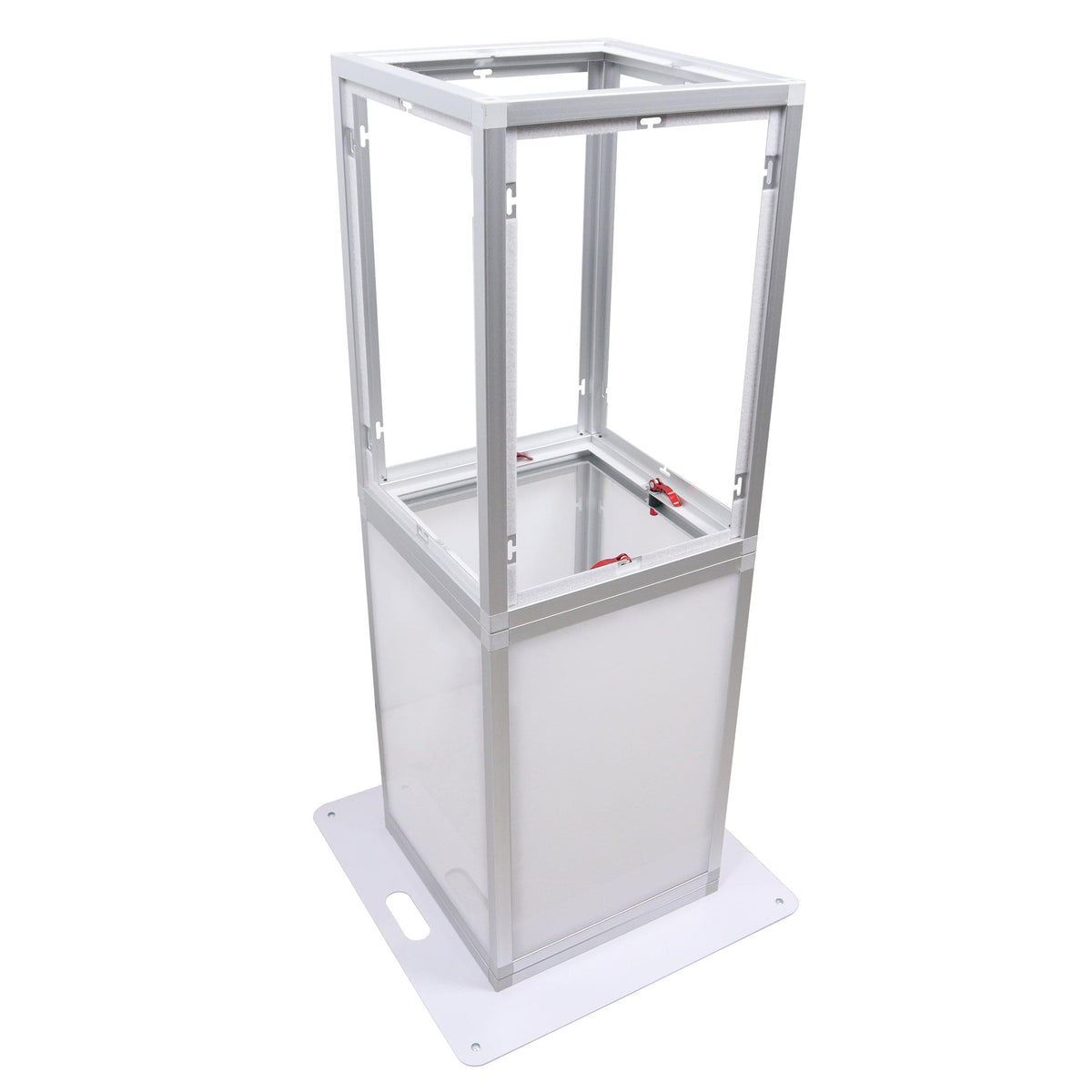 ProX Lumo Stage Acrylic Pillar 6' Column Cube Section Display Pedestal and Base for LED DJ Stage Lighting Dance Floor.