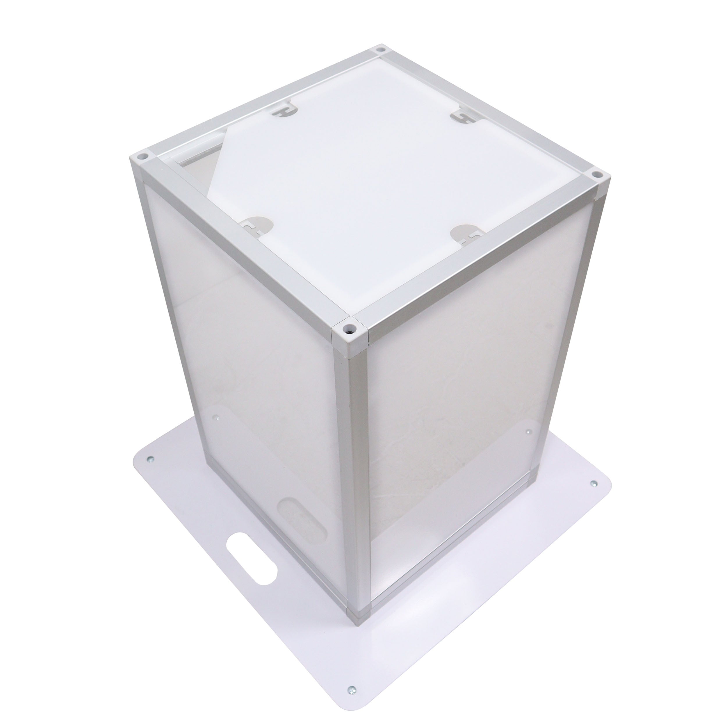 ProX Lumo Stage Acrylic Pillar 6' Column Cube Section Display Pedestal and Base for LED DJ Stage Lighting Dance Floor