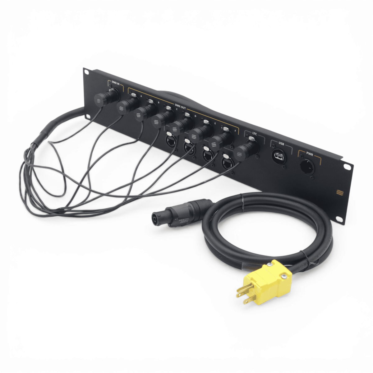 ProX Connection System Light 2U (PWR,LTC,DMX,ETH,USB) by Santosom.