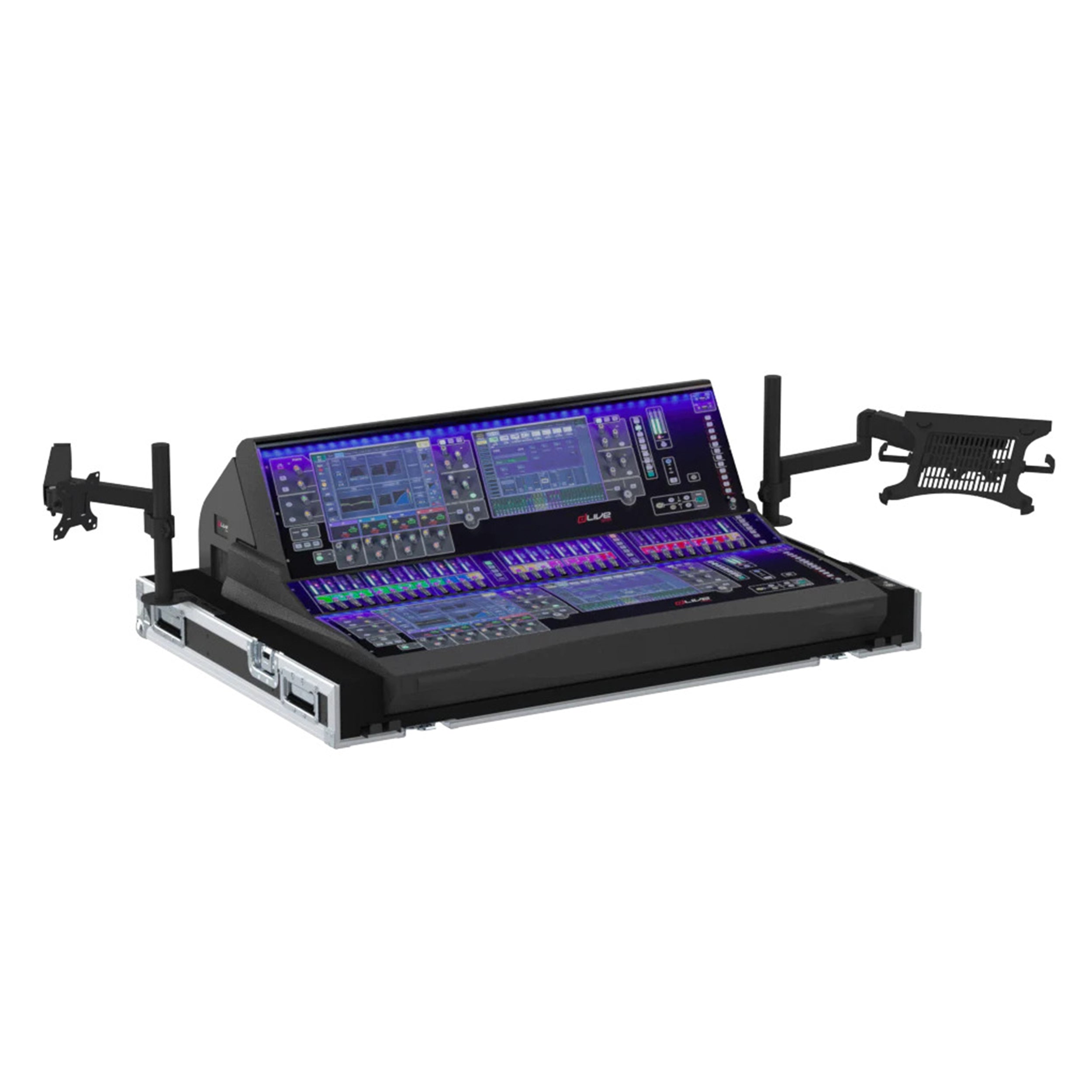 ProX Flight Case for Allen & Heath S5000 With Doghouse, Casters and Laptop Monitor Arm by Santosom