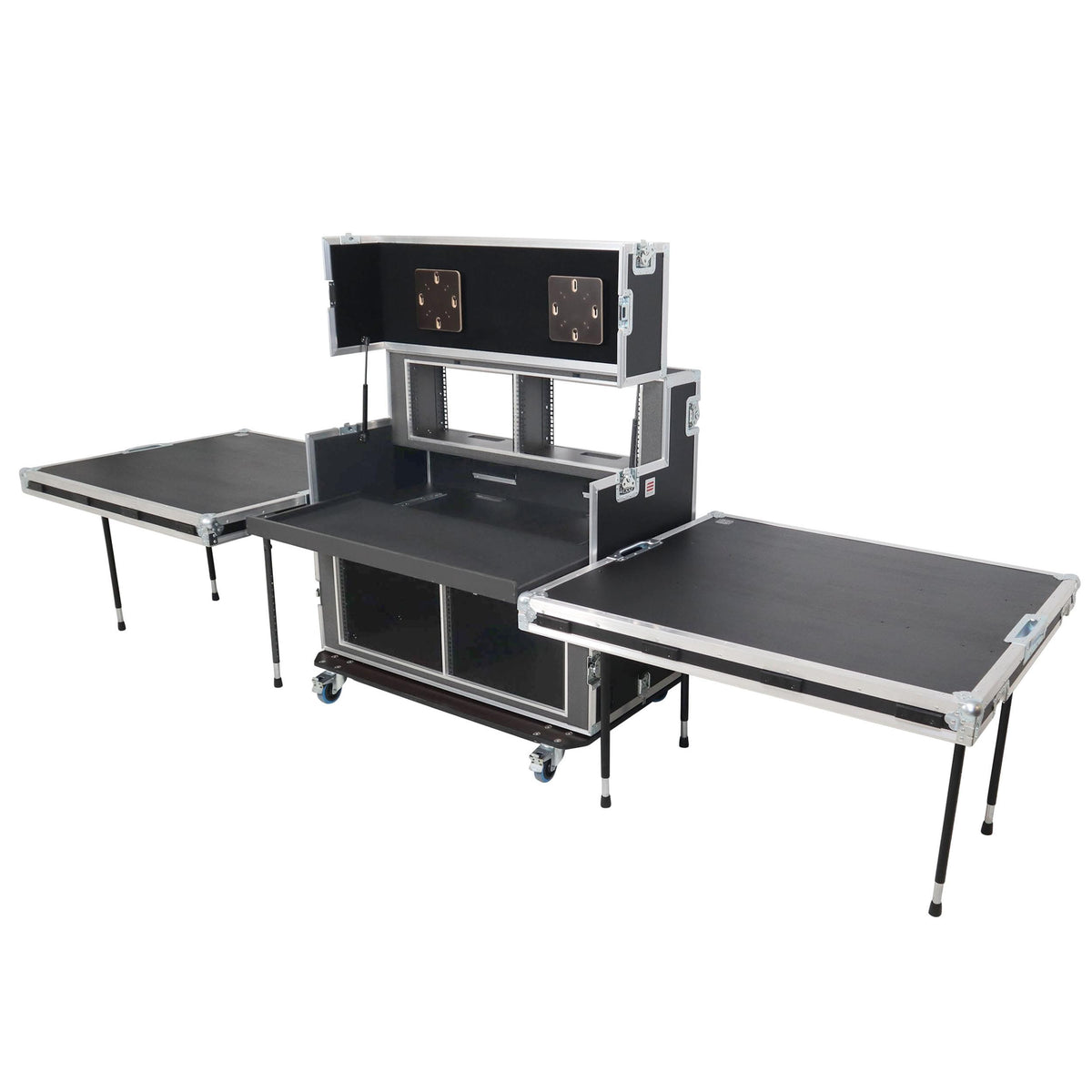 ProX Video Controller Regie 2x 24" Monitors + rack, 560-BRR 9U + 6U by Santosom.