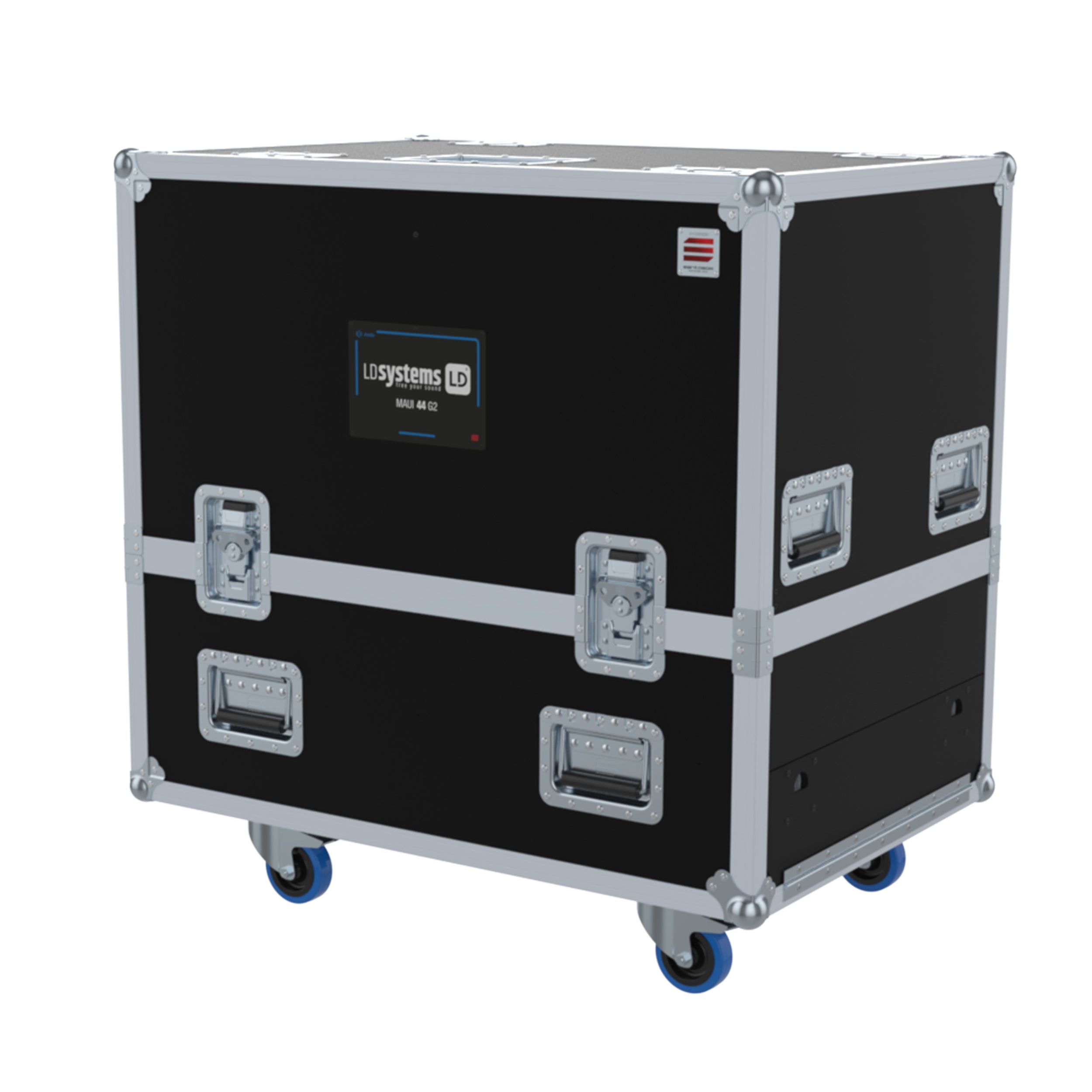 ProX Flight case for 2x LD System Maui 44 G2 with 4x casters by Santosom
