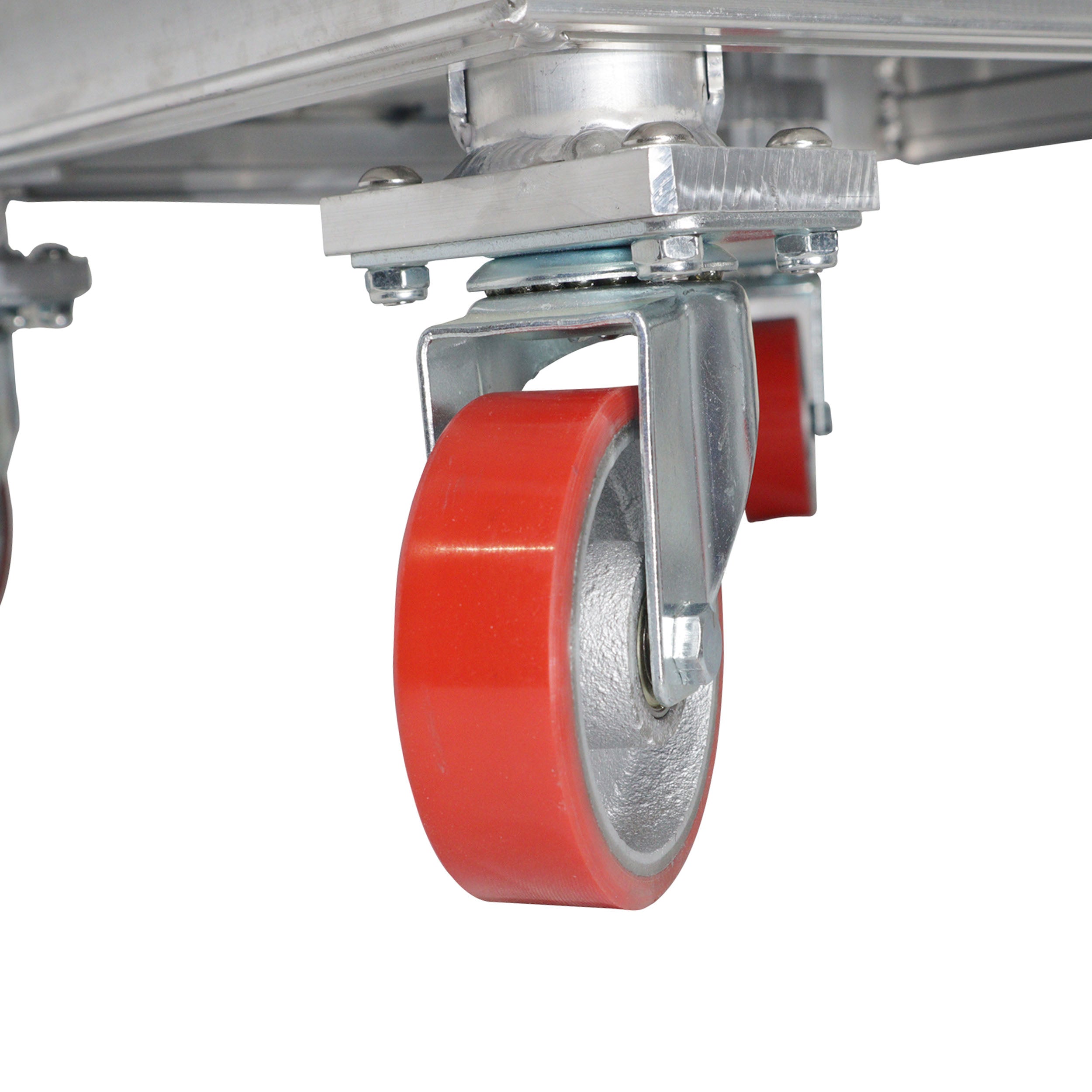 ProX StageQ Locking Rolling Staging 10" Height Stage Legs with 4" Rubber Steel Casters Set of 4