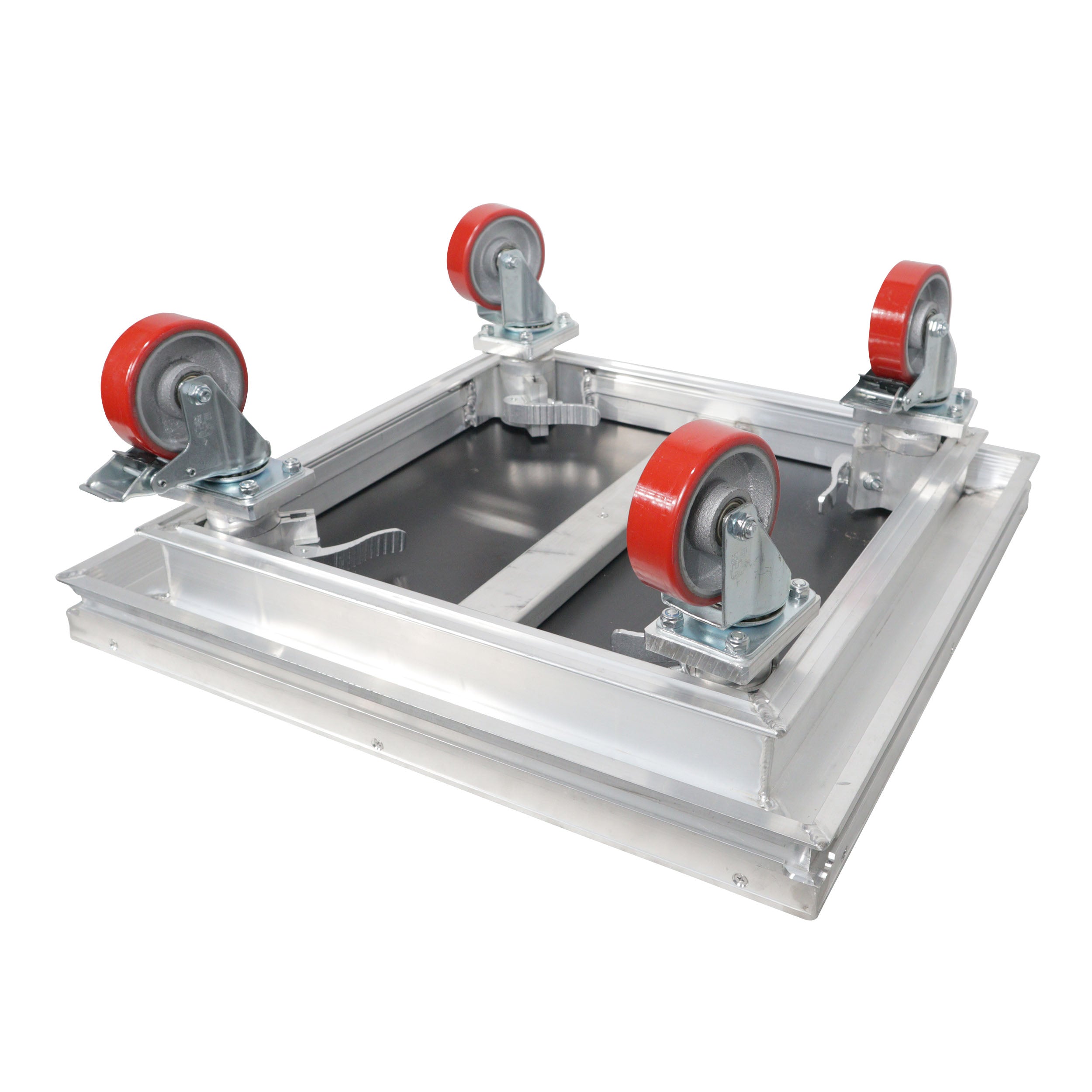 ProX StageQ Locking Rolling Staging 10" Height Stage Legs with 4" Rubber Steel Casters Set of 4