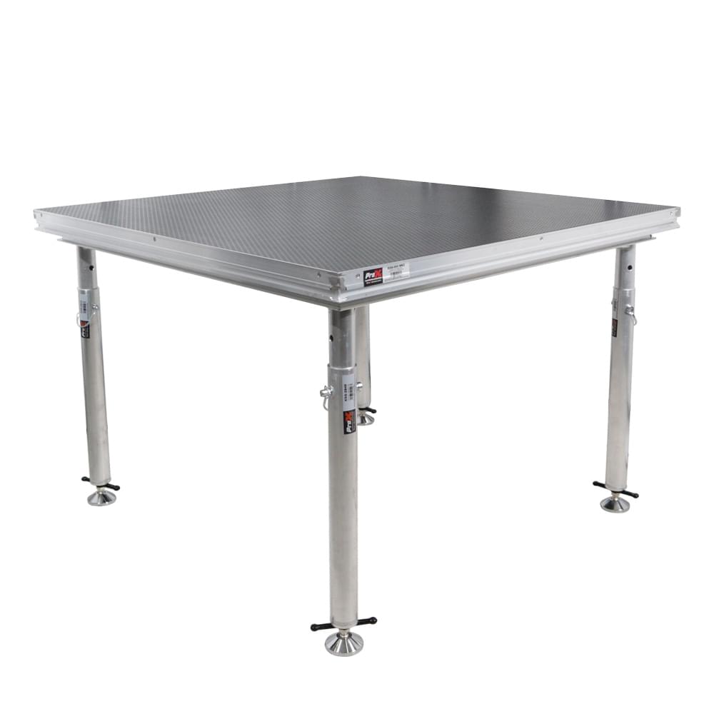 ProX StageQ 2 ft x 2 ft Stage Deck w/ 4 Adjustable 28–48 inch Legs.