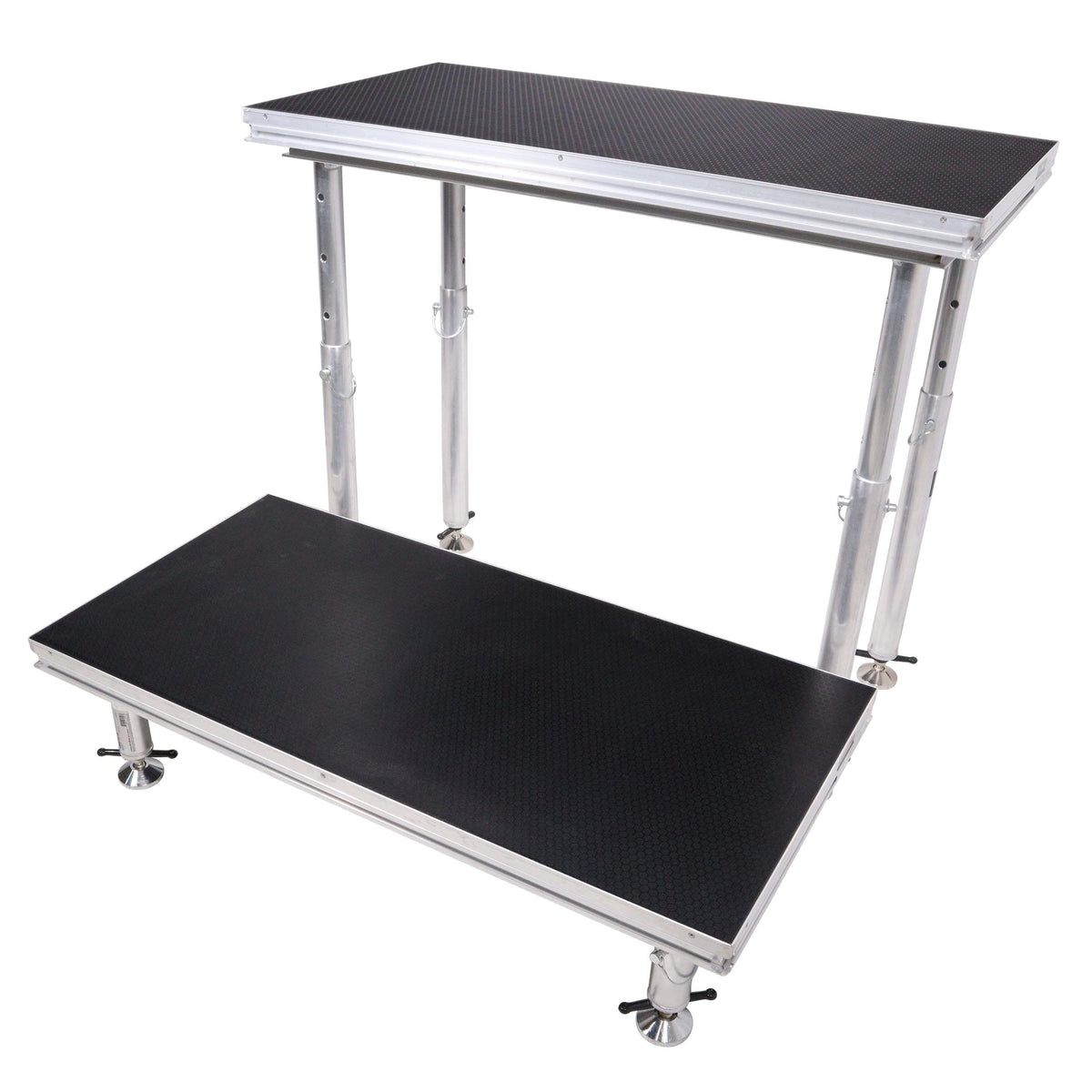 ProX StageQ 2 ft x 4 ft Stage Deck w/ 4 Adjustable 28–48 inch Legs.