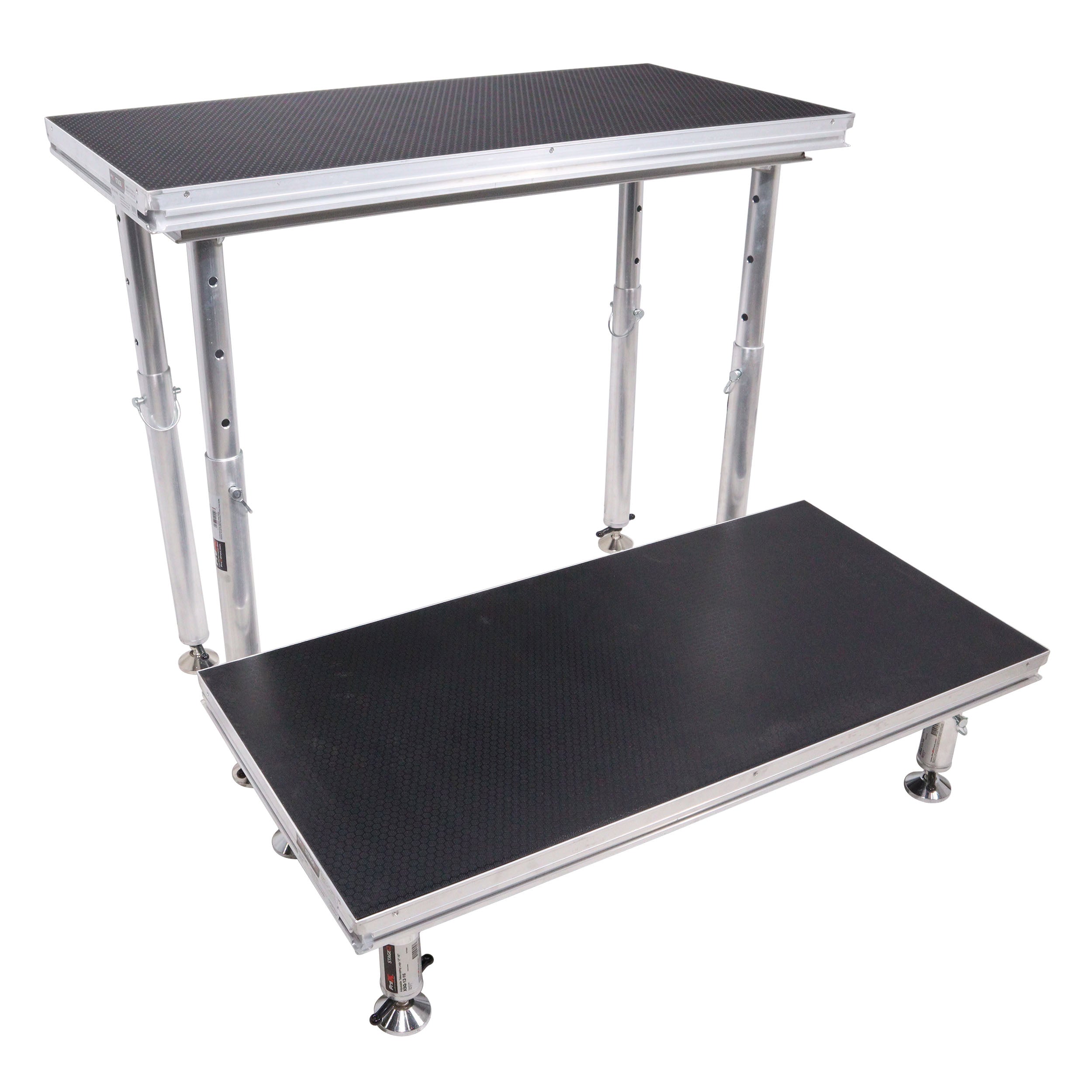 ProX StageQ 2 ft x 4 ft Stage Deck w/ 4 Adjustable 28–48 inch Legs