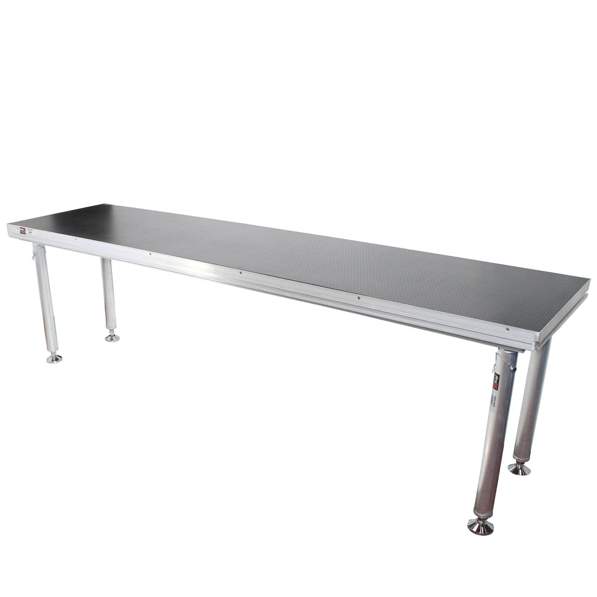 ProX StageQ 2 ft x 8 ft Stage Deck w/ 4 Adjustable 28–48 inch Legs.