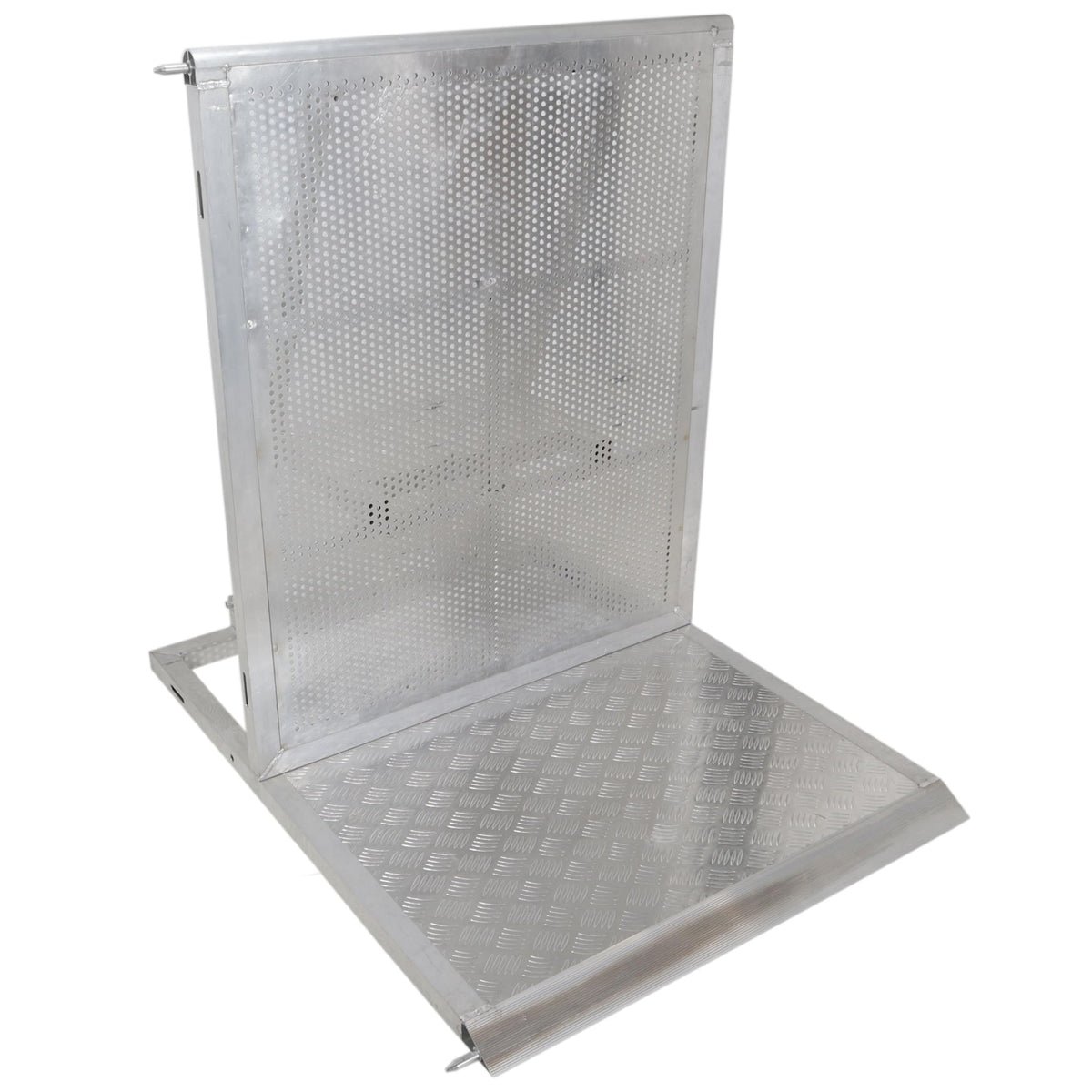 ProX 4FT Heavy-duty Aluminum Ventilated Crowd Barrier Barricade and Base.