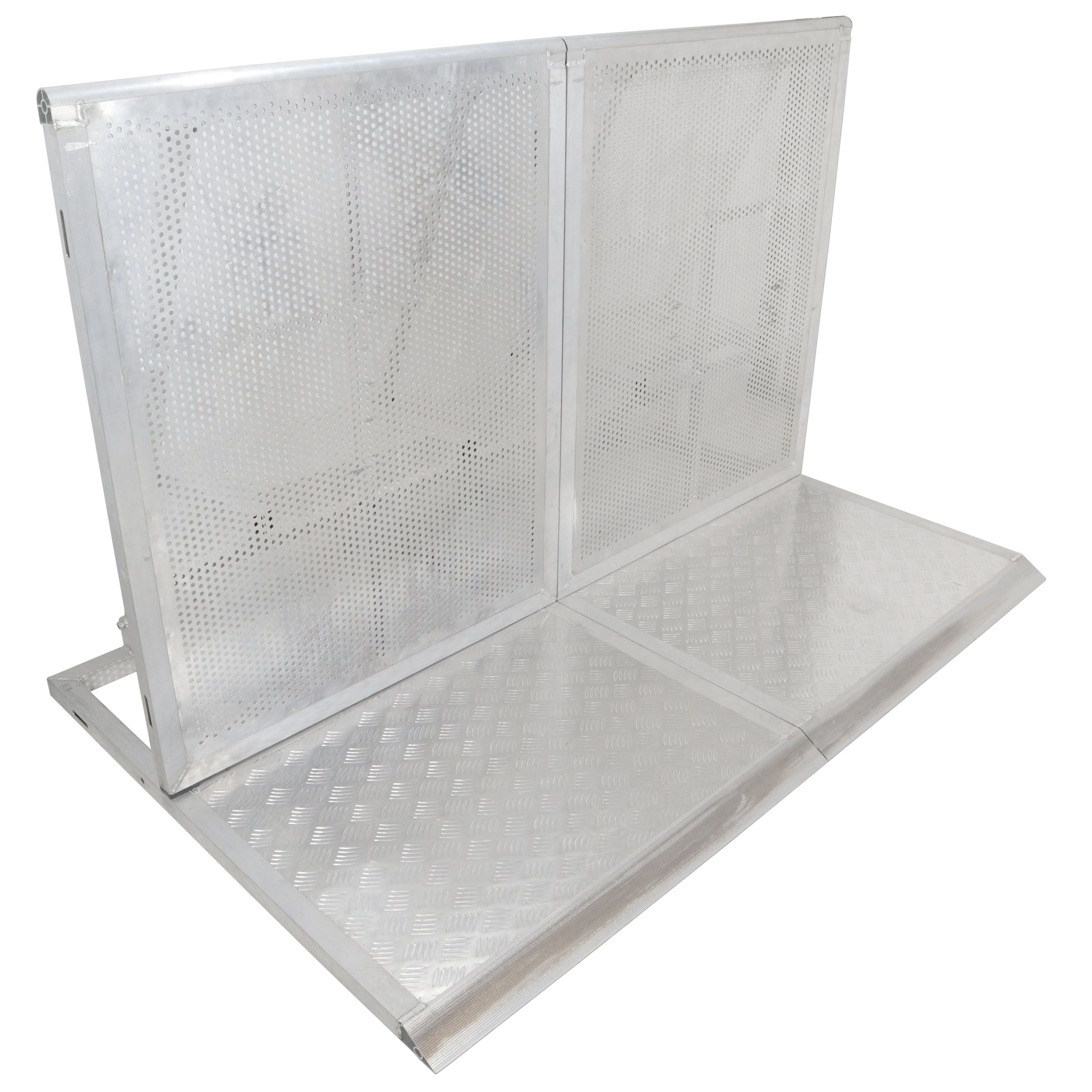ProX 4FT Heavy-duty Aluminum Ventilated Crowd Barrier Barricade and Base