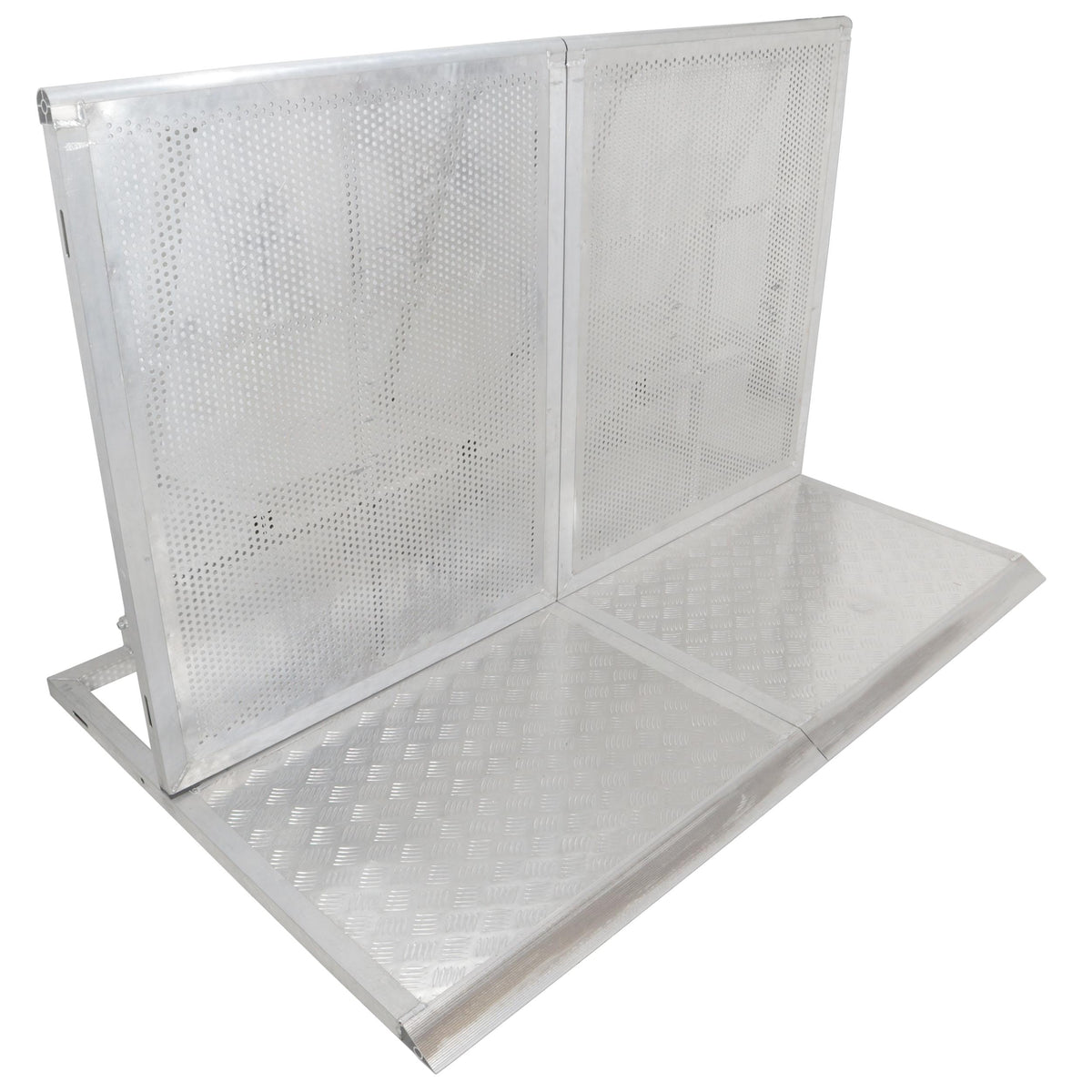 ProX 4FT Heavy-duty Aluminum Ventilated Crowd Barrier Barricade and Base.