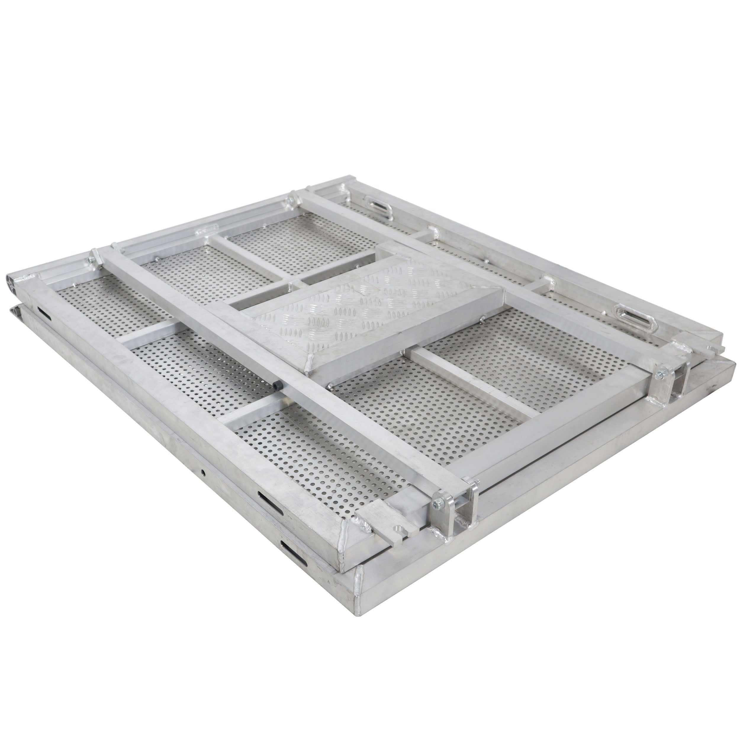 ProX 4FT Heavy-duty Aluminum Ventilated Crowd Barrier Barricade and Base