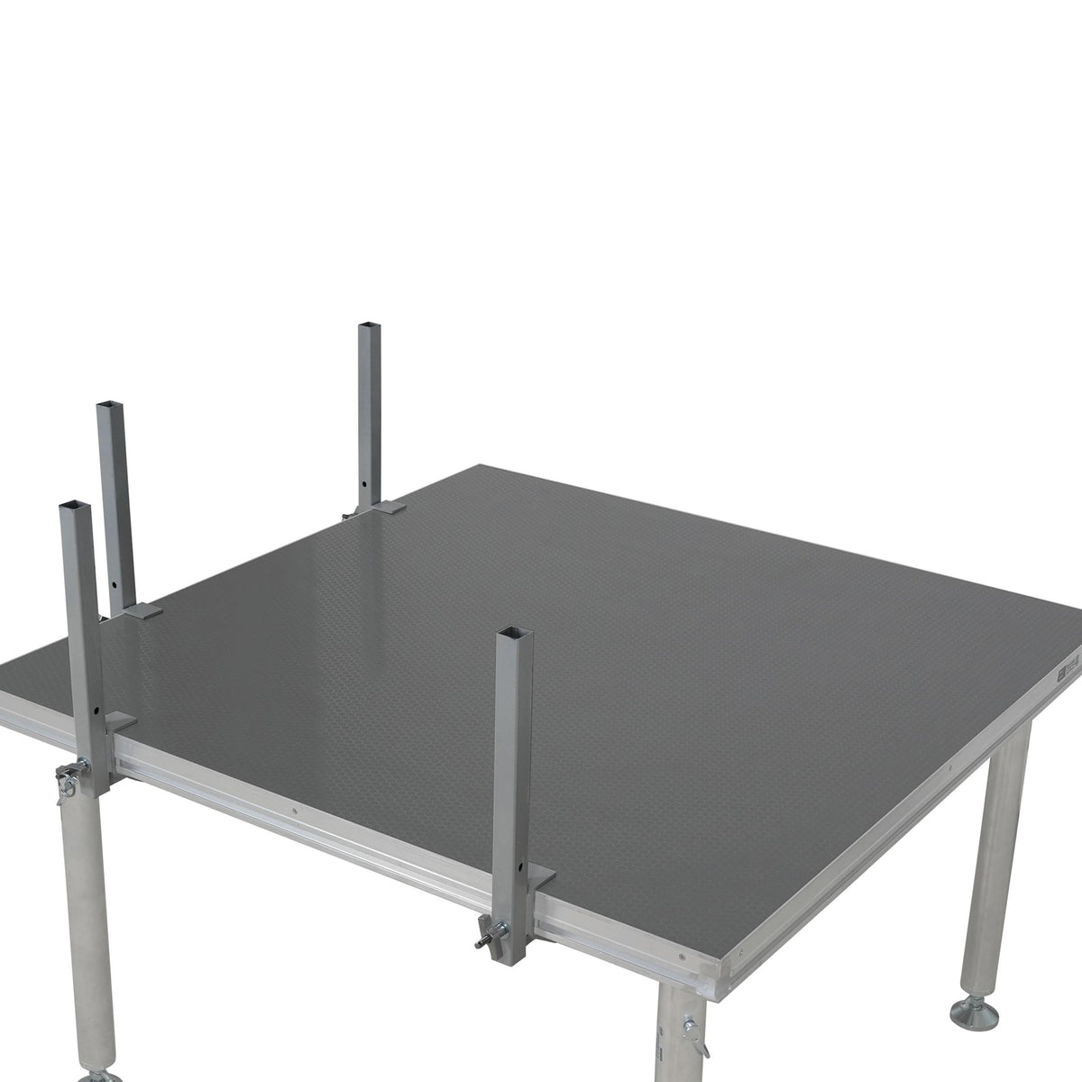 ProX 4 FT Professional Single Guard Rail for StageQ Portable Stage Platform.