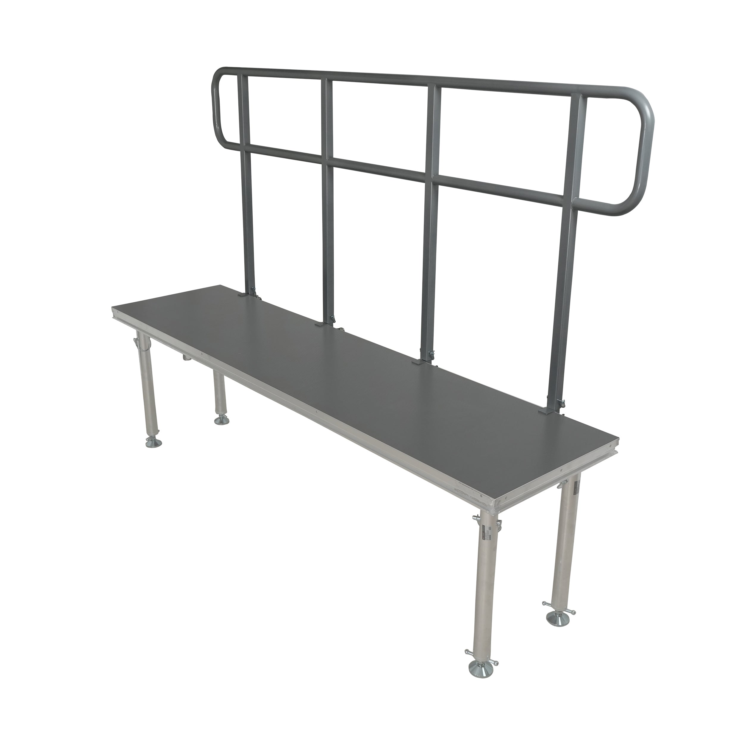 ProX 8 FT Professional Single Guard Rail for StageQ Portable Stage Platform