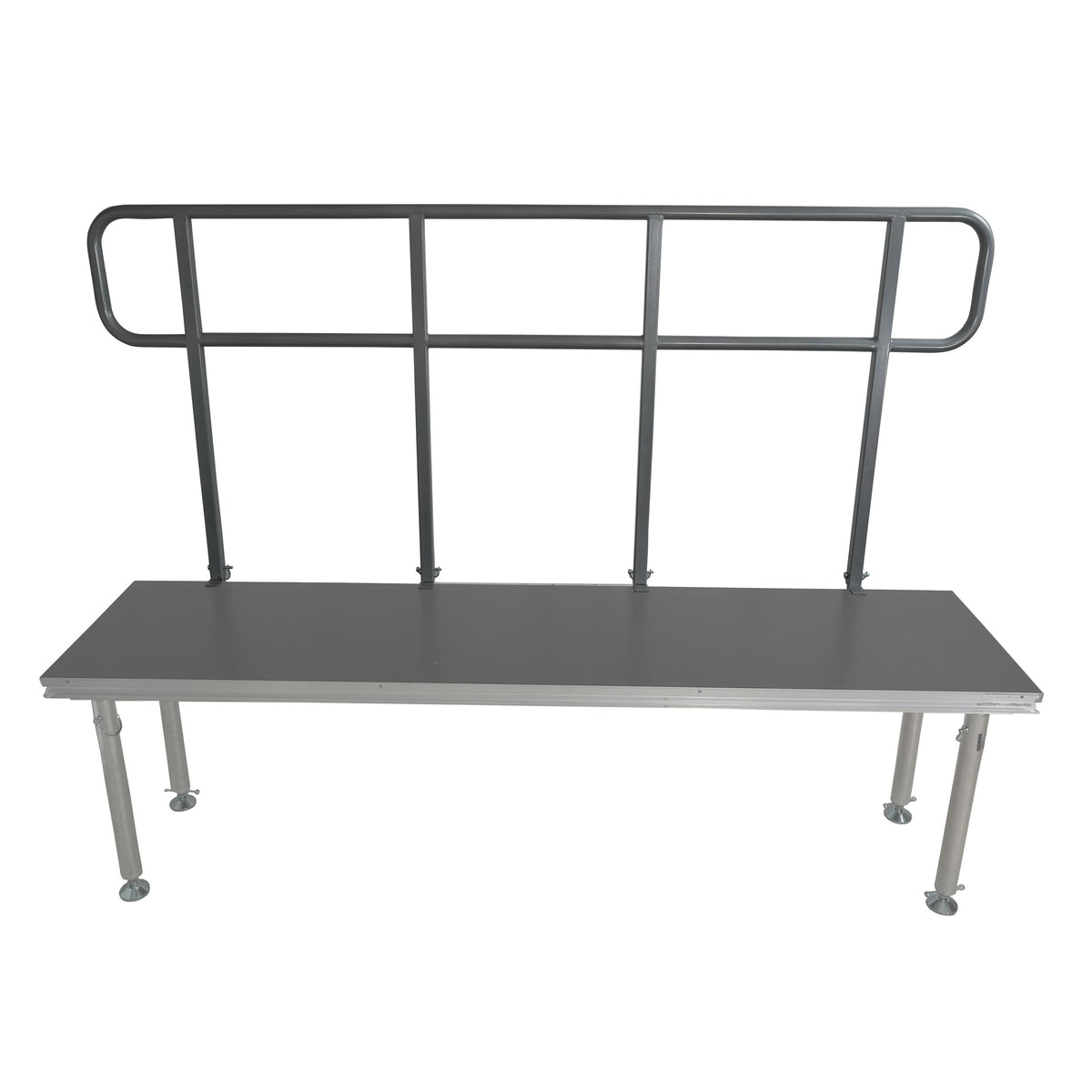 ProX 8 FT Professional Single Guard Rail for StageQ Portable Stage Platform.