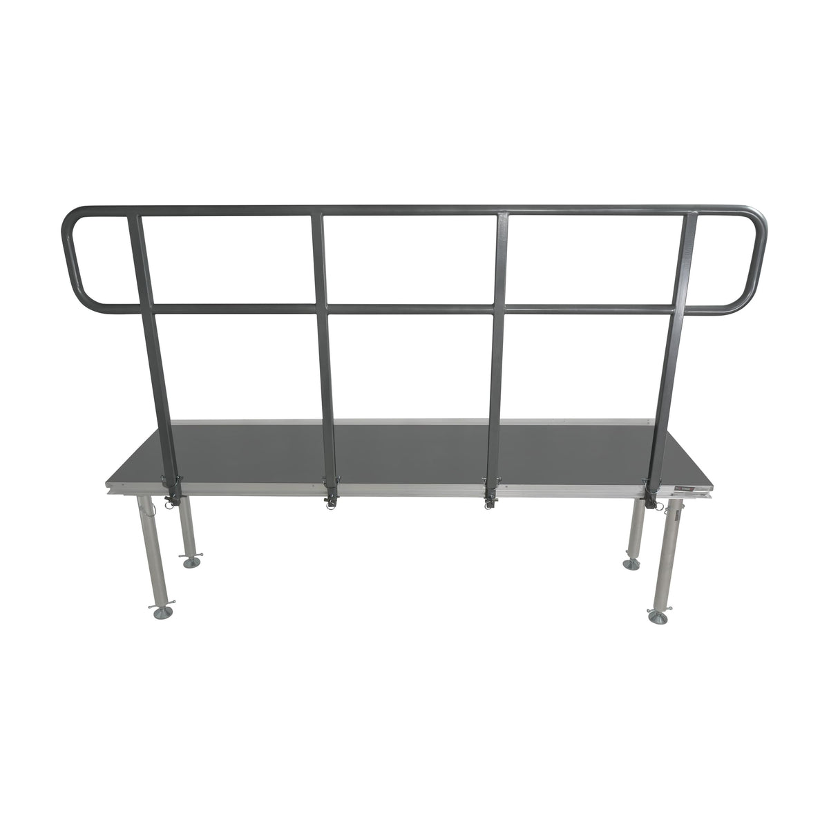 ProX 8 FT Professional Single Guard Rail for StageQ Portable Stage Platform.