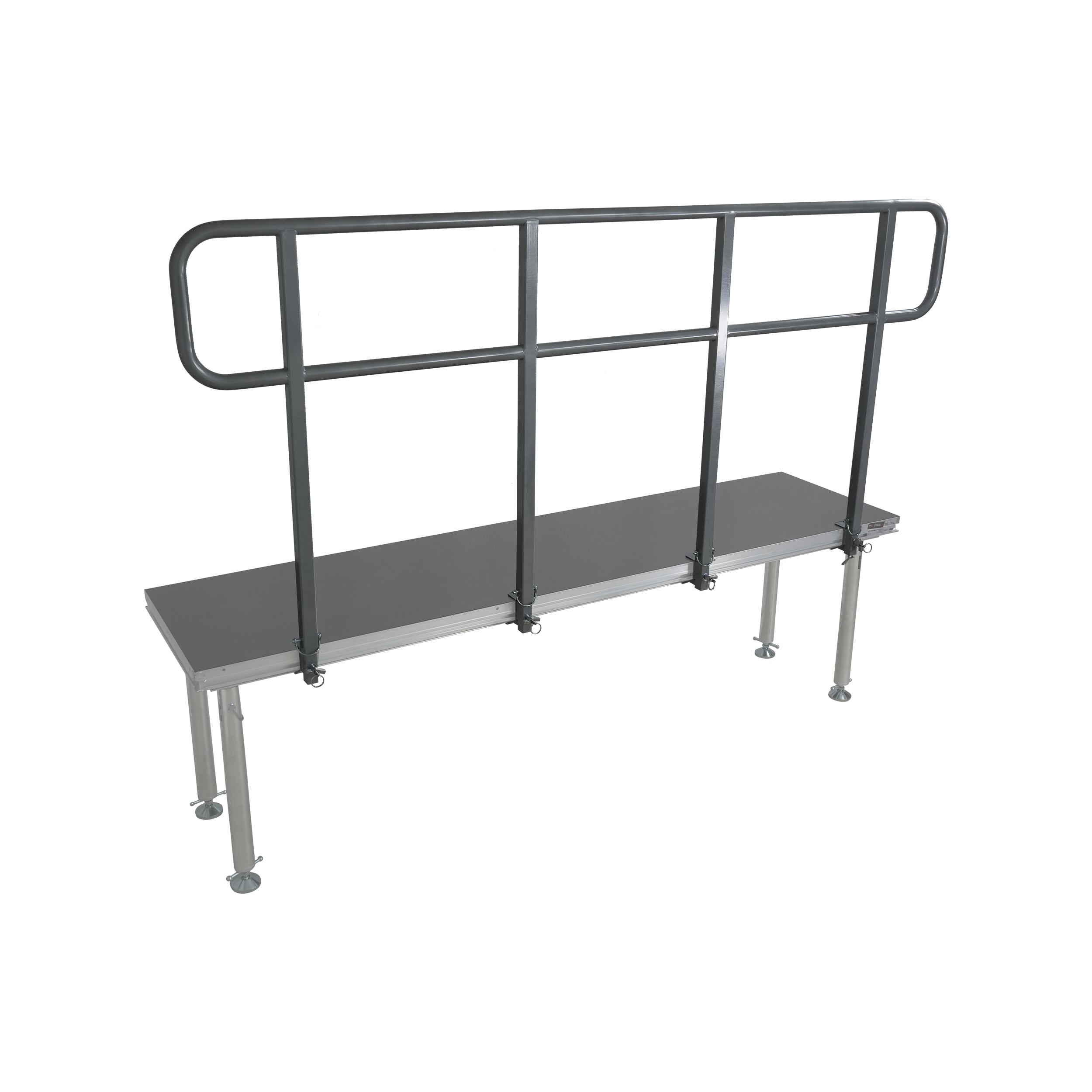 ProX 8 FT Professional Single Guard Rail for StageQ Portable Stage Platform