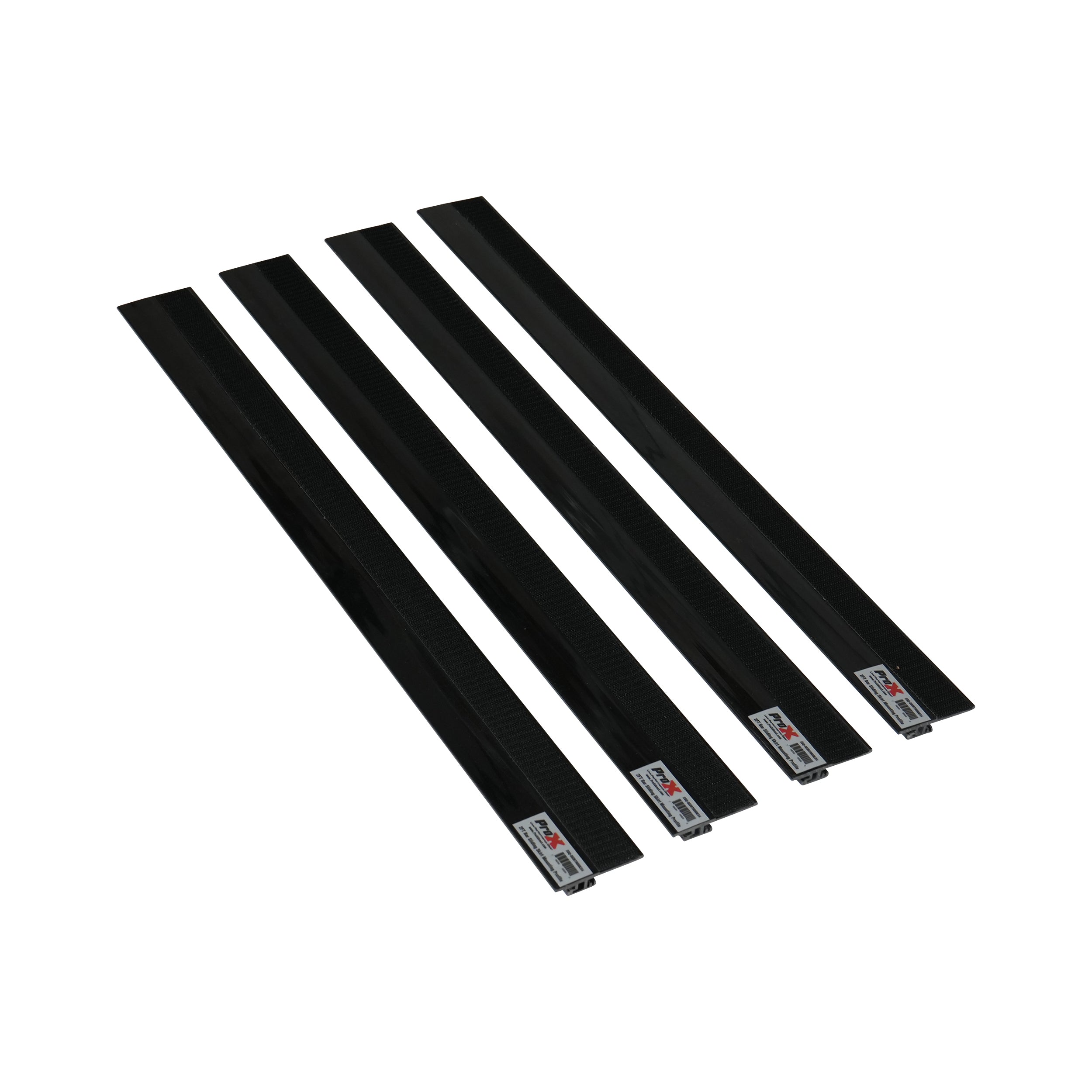 ProX Stage Skirt Hook Profile Bar with Integrated Hook-and-Loop Strip – 2ft Sliding Mount (4 Pack)