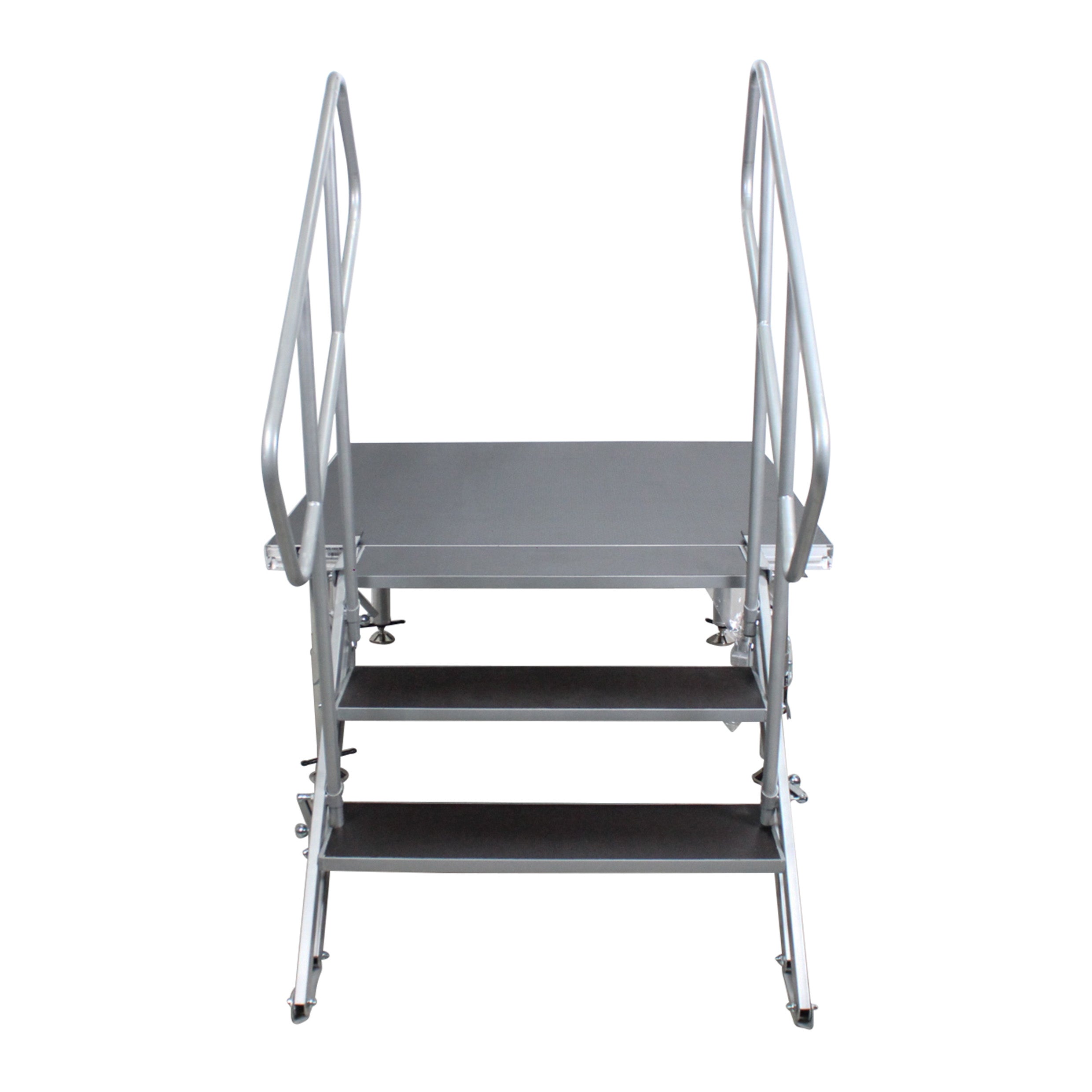 ProX StageQ 3 Step Heavy Duty Foldable Adjustable 18 to 28 Inch with Rail