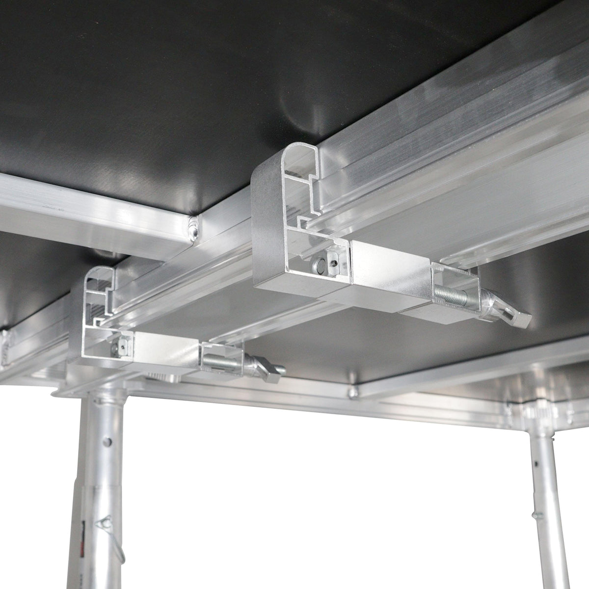 ProX StageQ 4 ft x 4 ft Stage Deck w/ 4 Adjustable 28–48 inch Legs.