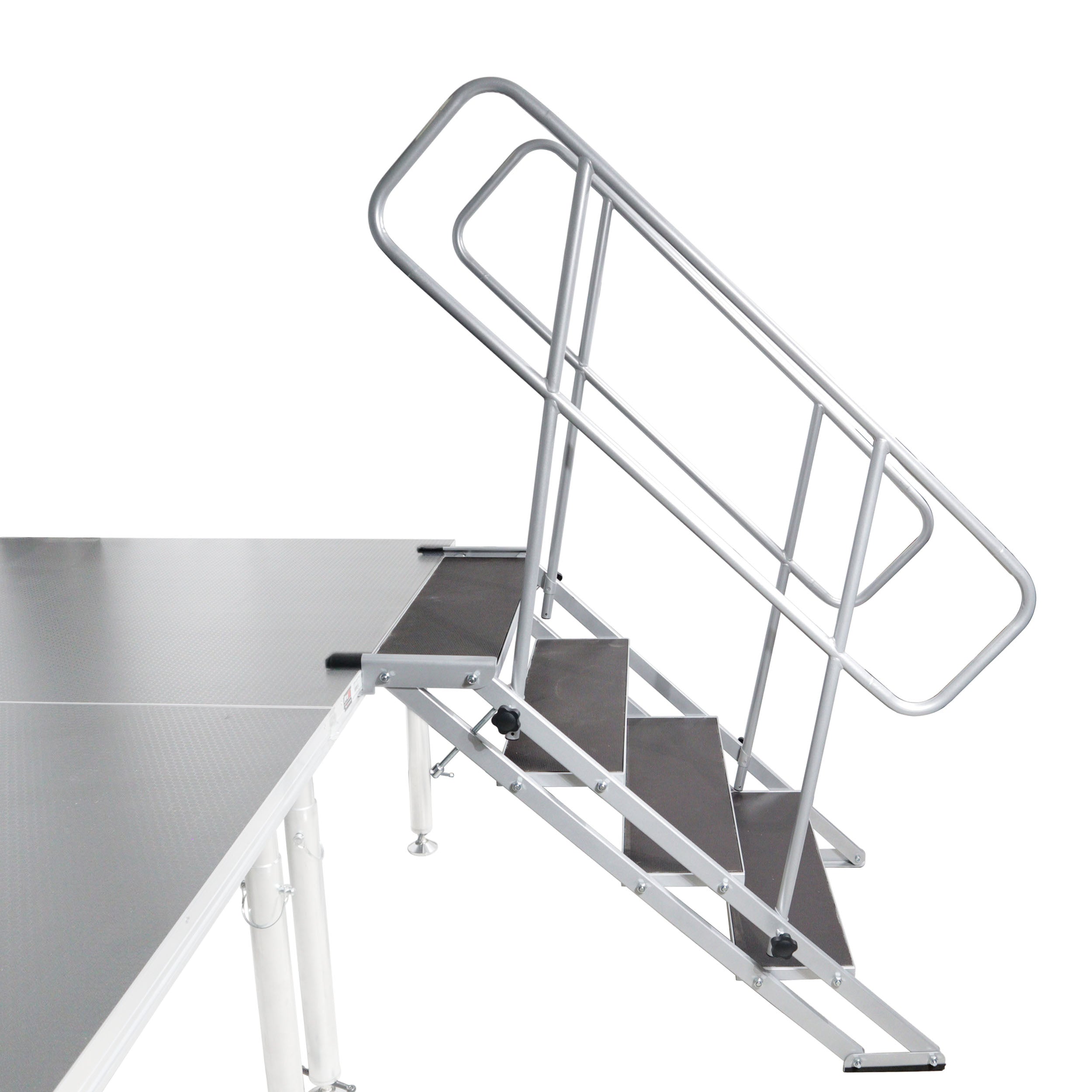 ProX StageQ 4 Step Heavy Duty Foldable Adjustable 29 to 34 Inch with Rail