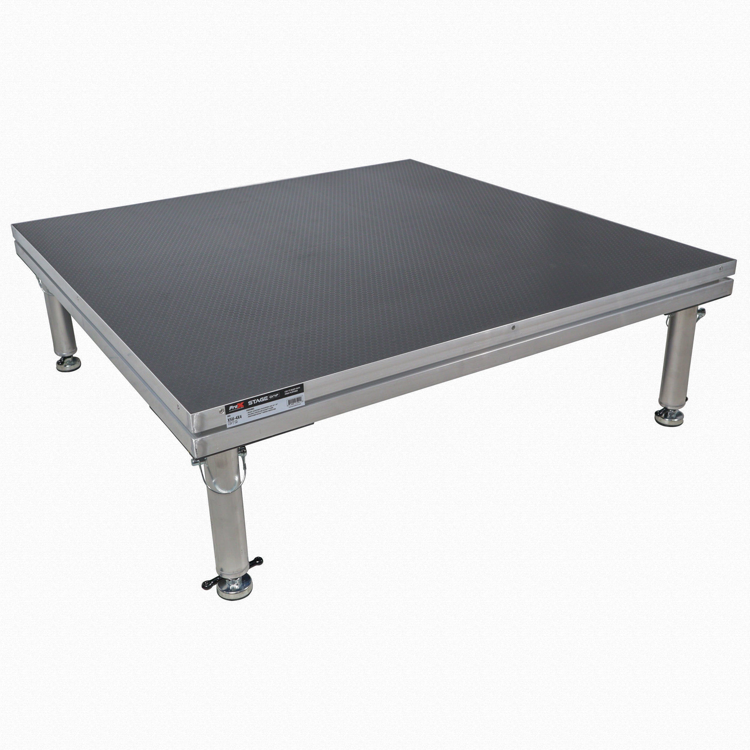 ProX StageOne 4 ft x 4 ft Single Stage Package - Deck w/ Adjustable 16–22 inch Legs