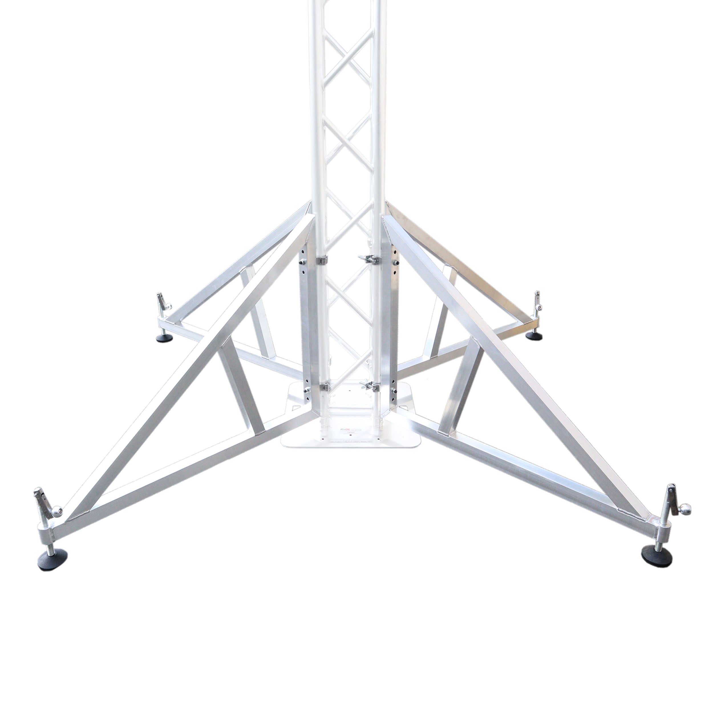 ProX Pair of Vertical truss towers outrigger Leg Stabilizers with 2 clamps for F34 and 12" Bolted Truss 2" Pipe Diameter