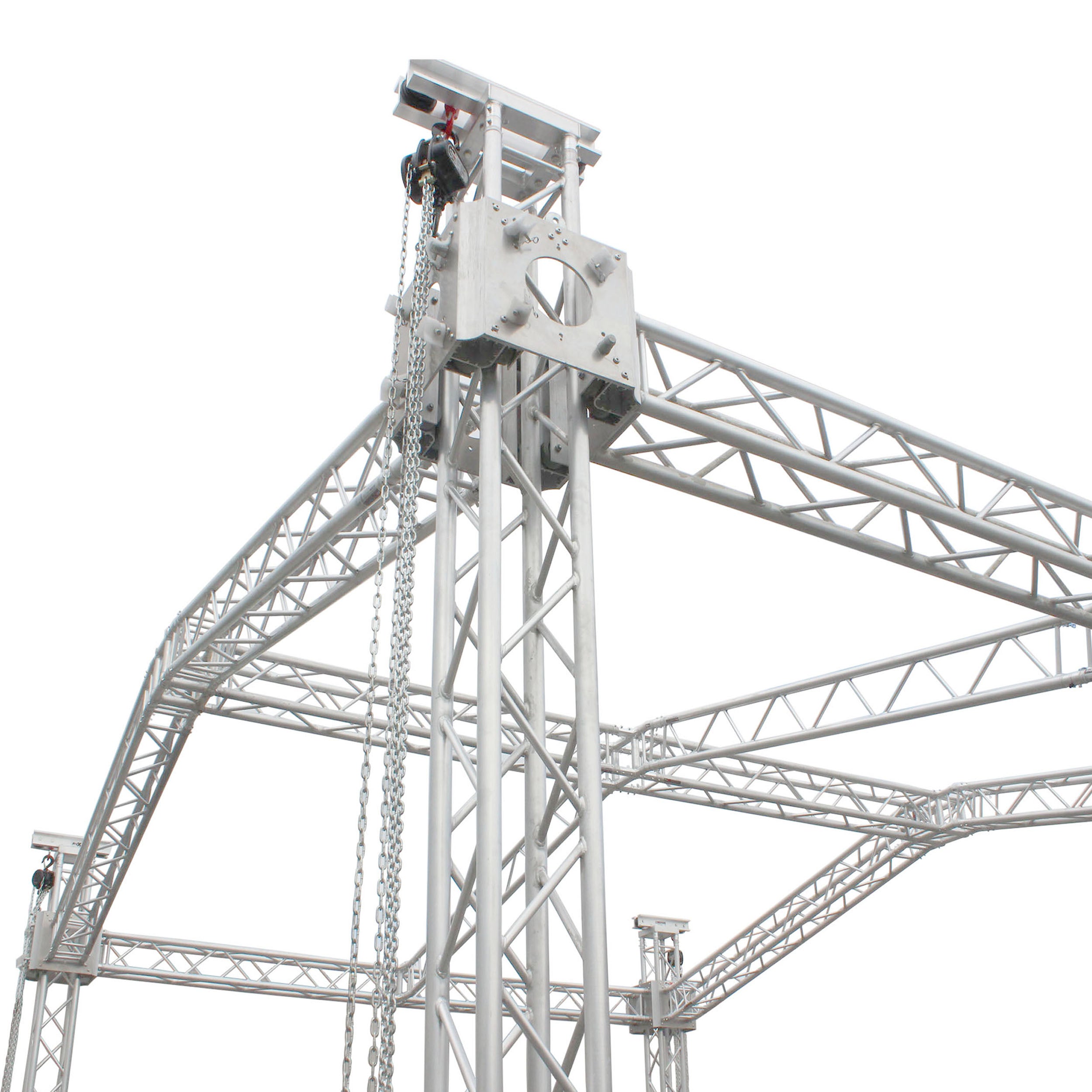 ProX Ground Support Sleeve Block 4 way corner for F34 Truss Segment Systems for roof system Structure Hoists Applications