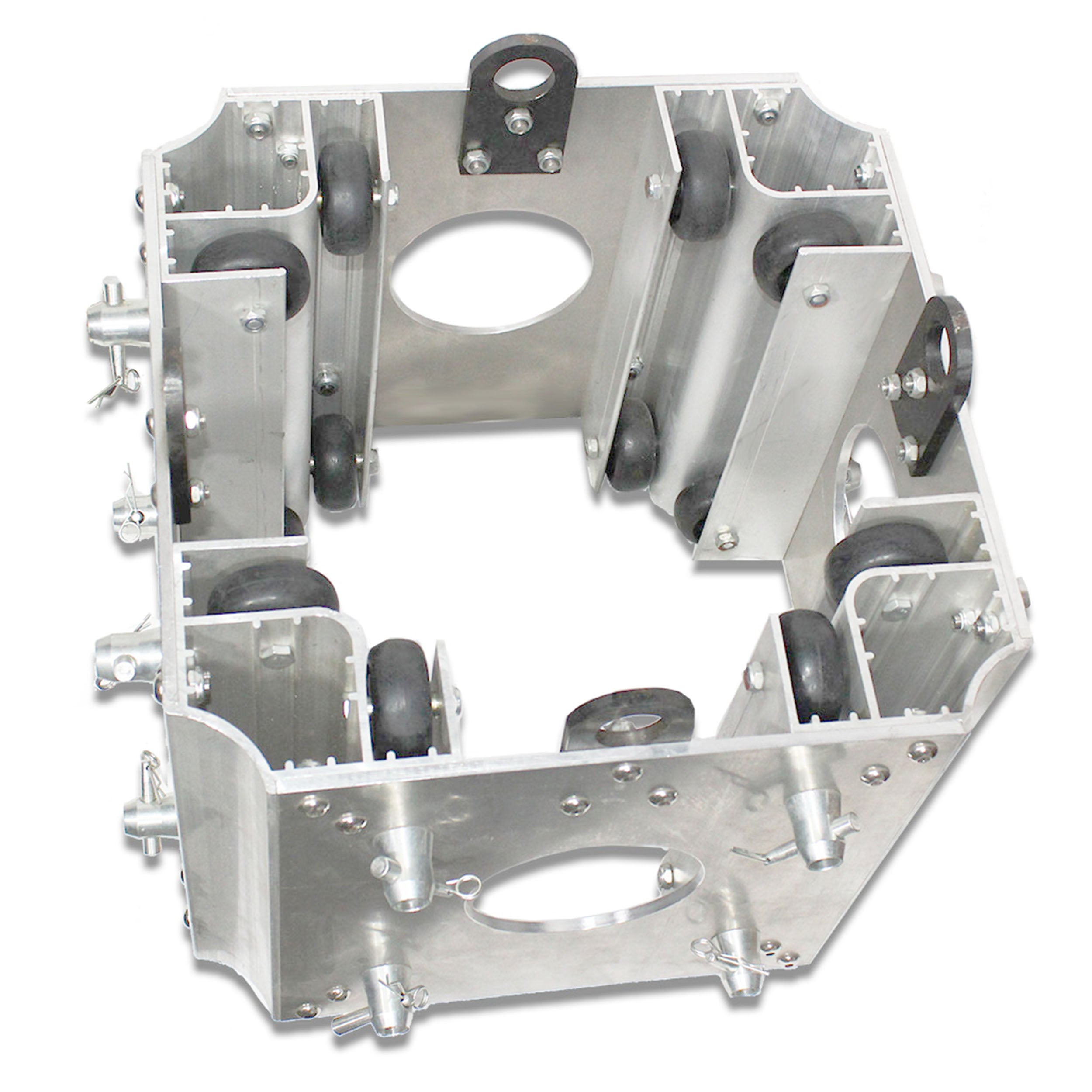 ProX Ground Support Sleeve Block 4 way corner for F34 Truss Segment Systems for roof system Structure Hoists Applications