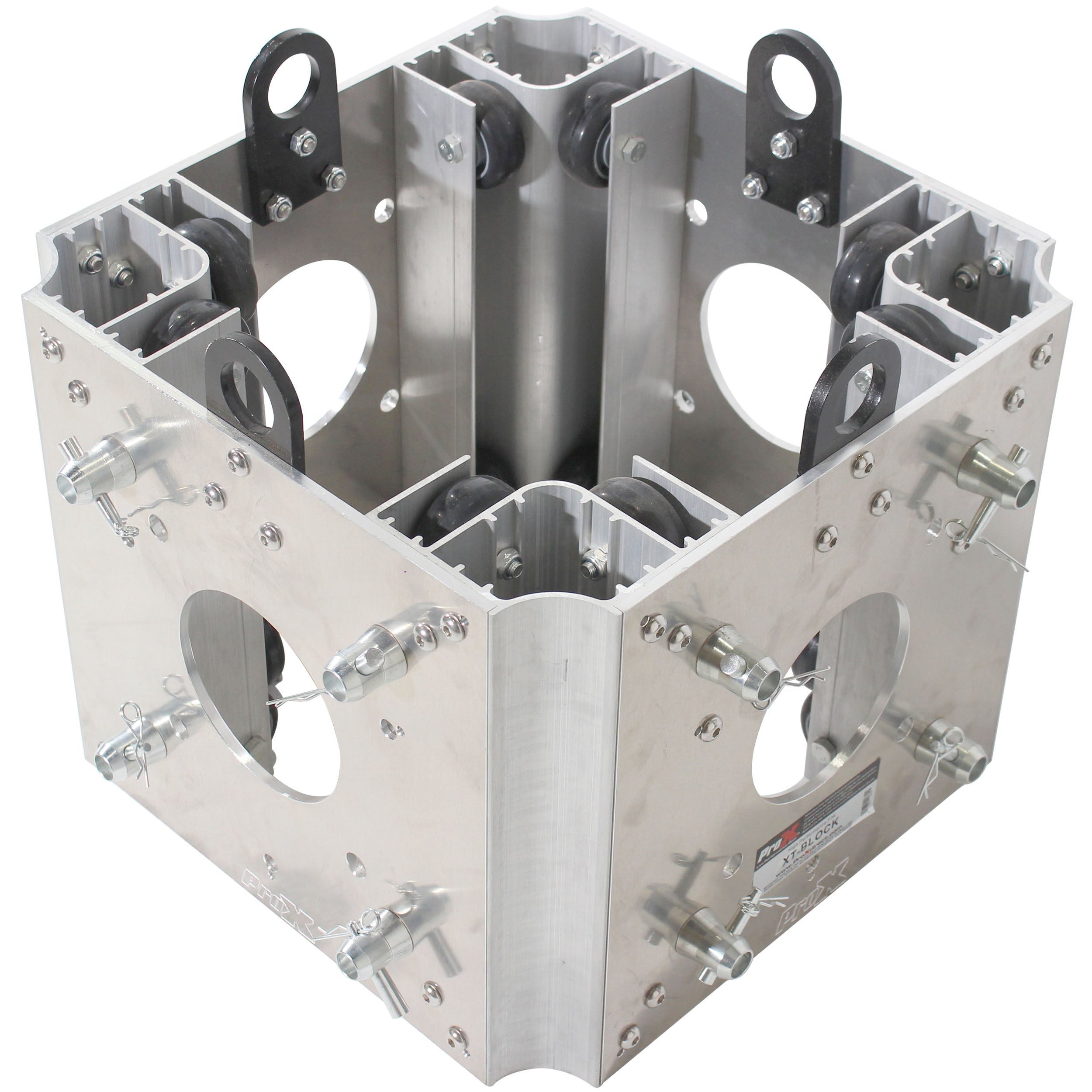 ProX Ground Support Sleeve Block 4 way corner for F34 Truss Segment Systems for roof system Structure Hoists Applications