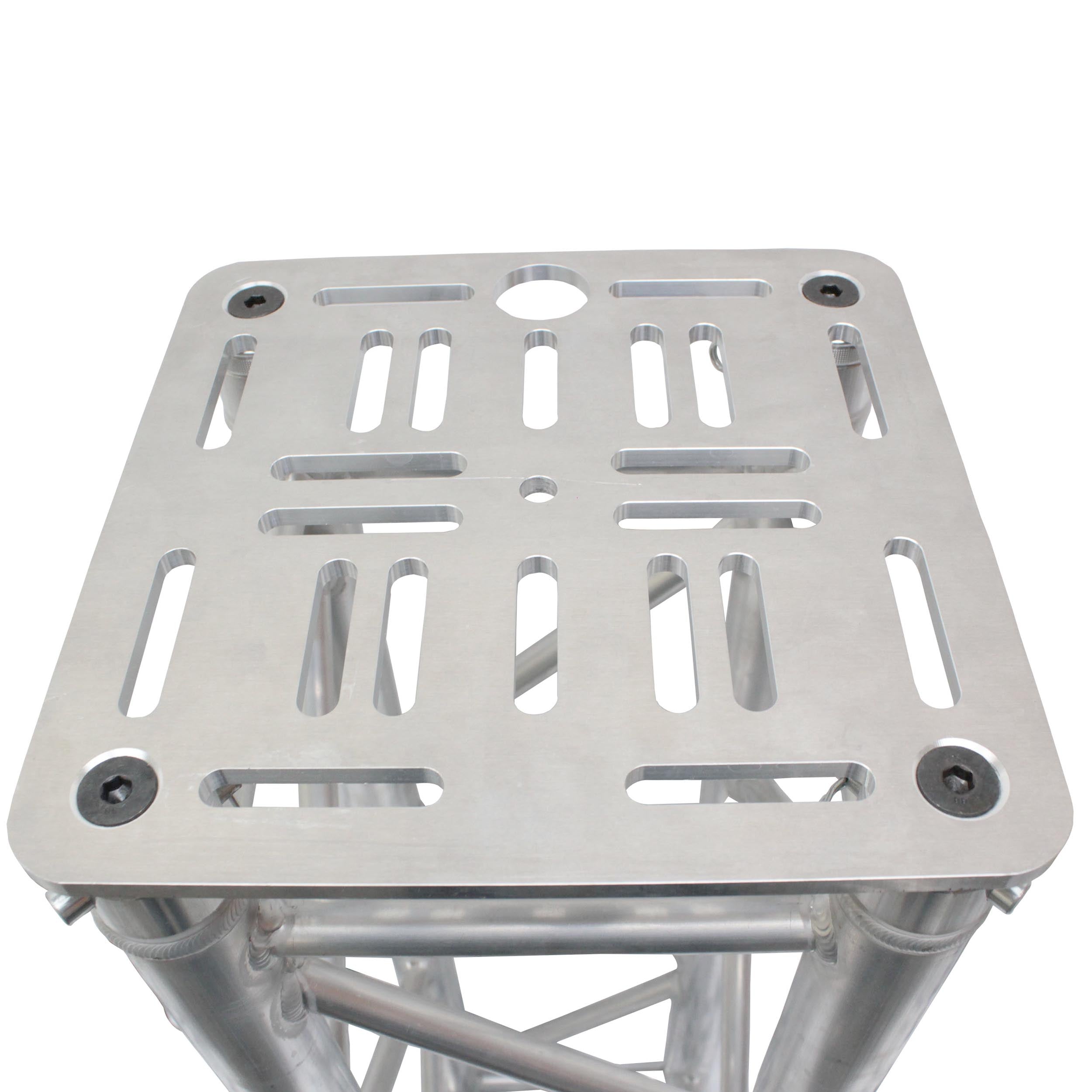 ProX 12" Aluminum 8mm Slotted Holes Truss Top Plate for F34 F32 F31 Conical Square Truss with Twist Locks and Connectors