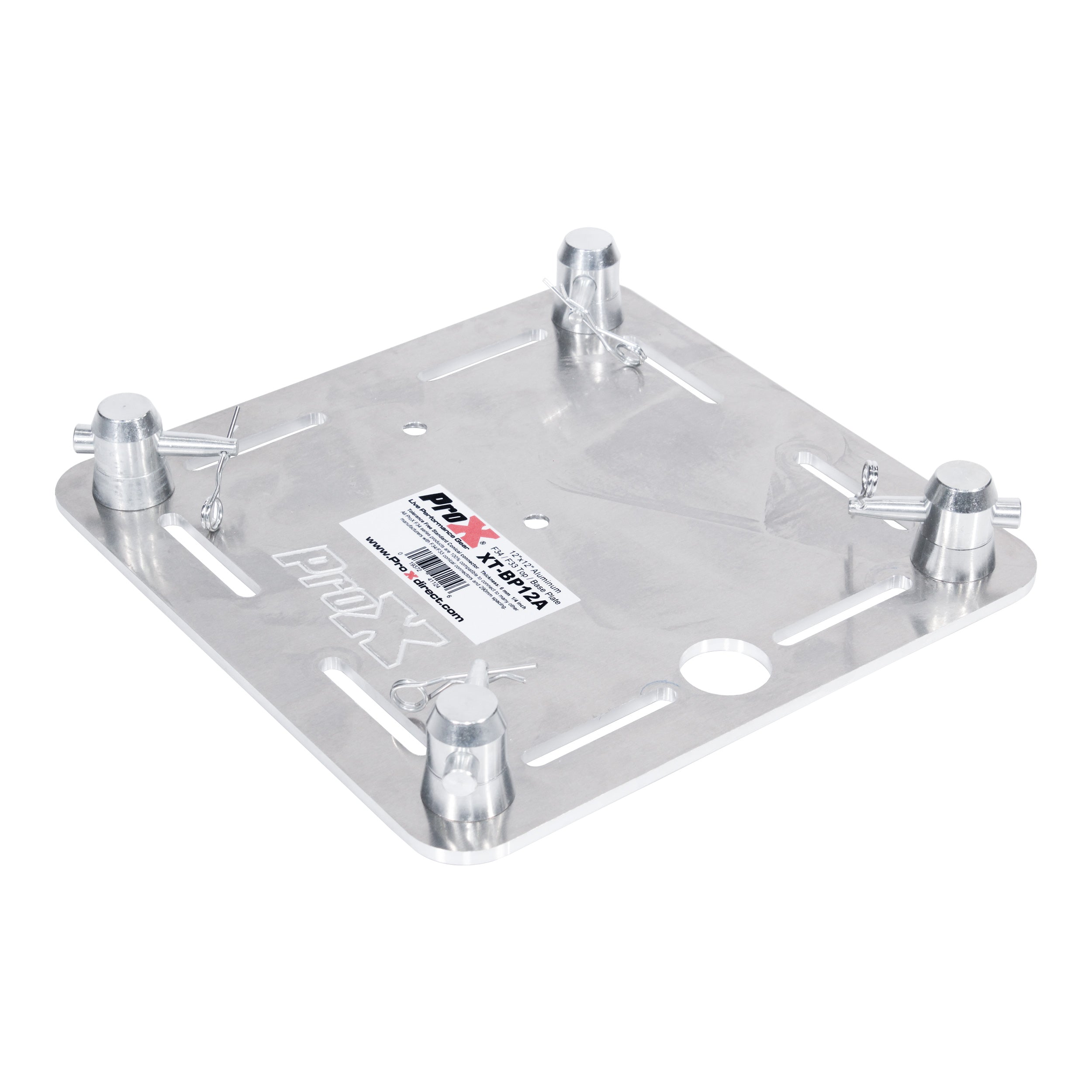 ProX Pair of 12" Aluminum 6mm Truss Top Plate for F34 F32 F31 Conical Square Truss with Connectors