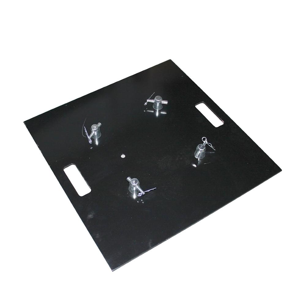 ProX 24" Steel 10mm Truss Base Plate for F34 F32 F31 Conical Square Truss with Connectors Black Finish.