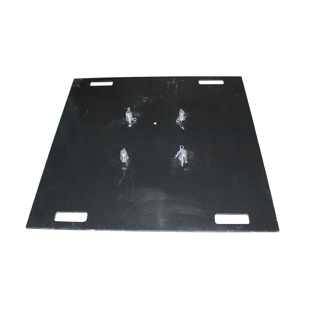 ProX 36'' Steel 10mm Truss Base Plate for F34 F32 F31 Conical Square Truss with Connectors - Black Finish