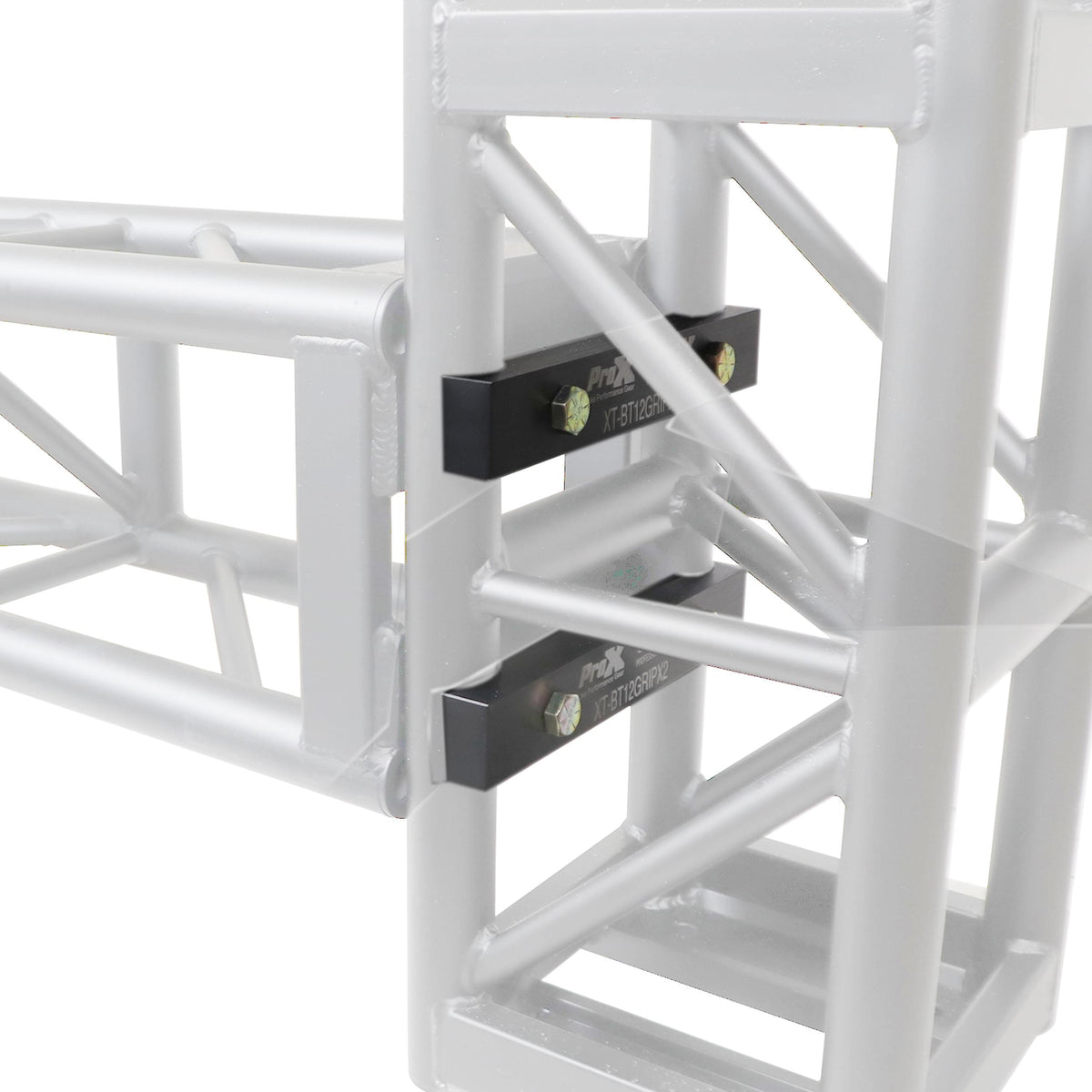 ProX Set of 2 Grip Block Grapple Bars for 12" BoltX Truss – Includes Grade 8 Bolts in Black.