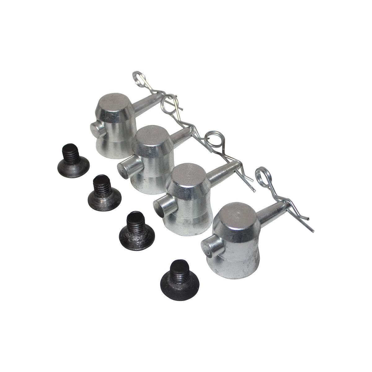 ProX Truss Base Plate Half Conical Connector Pack of 4 with Pin and safety clip.